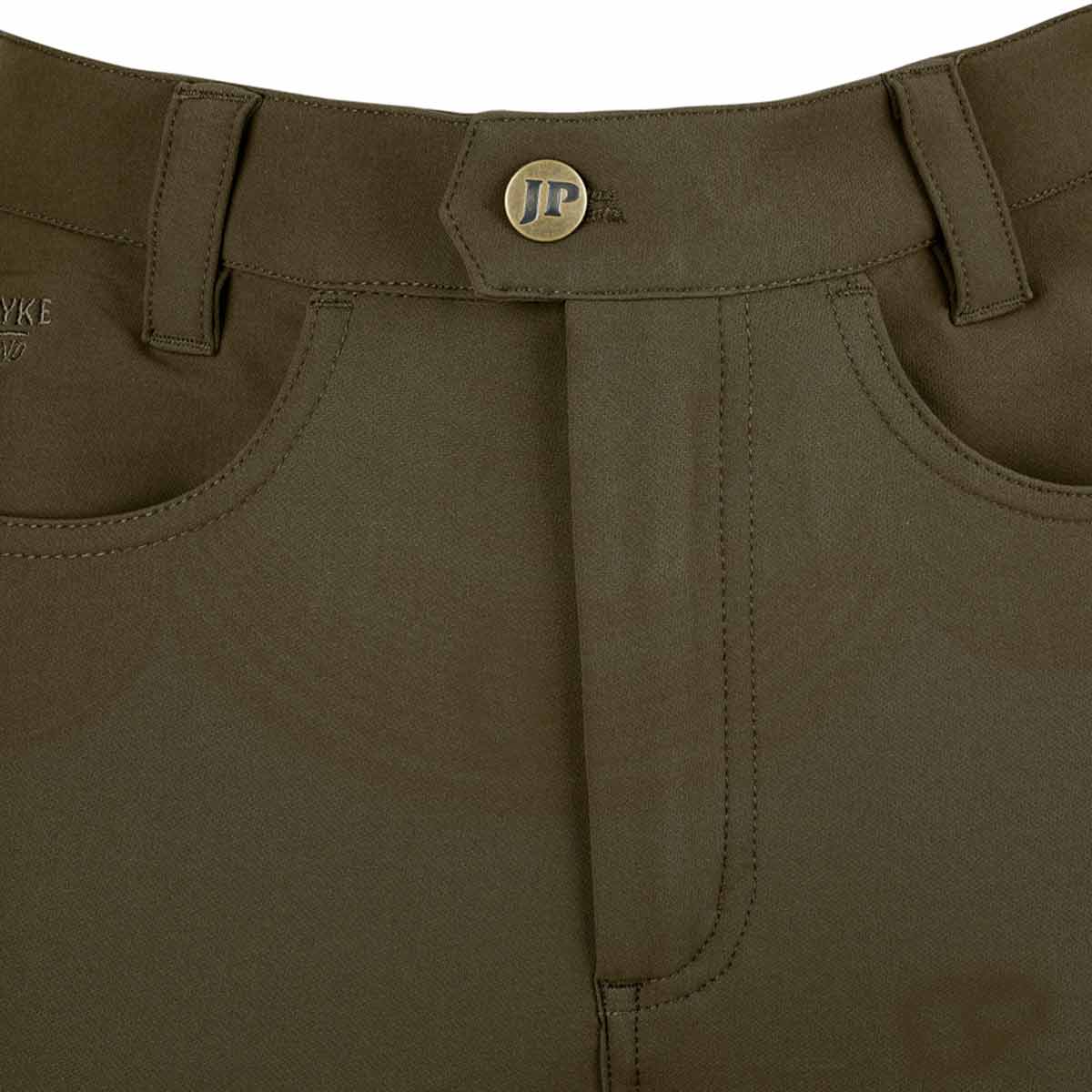 Jack Pyke Ladies Contour Stretch Pants - Brown - Detail