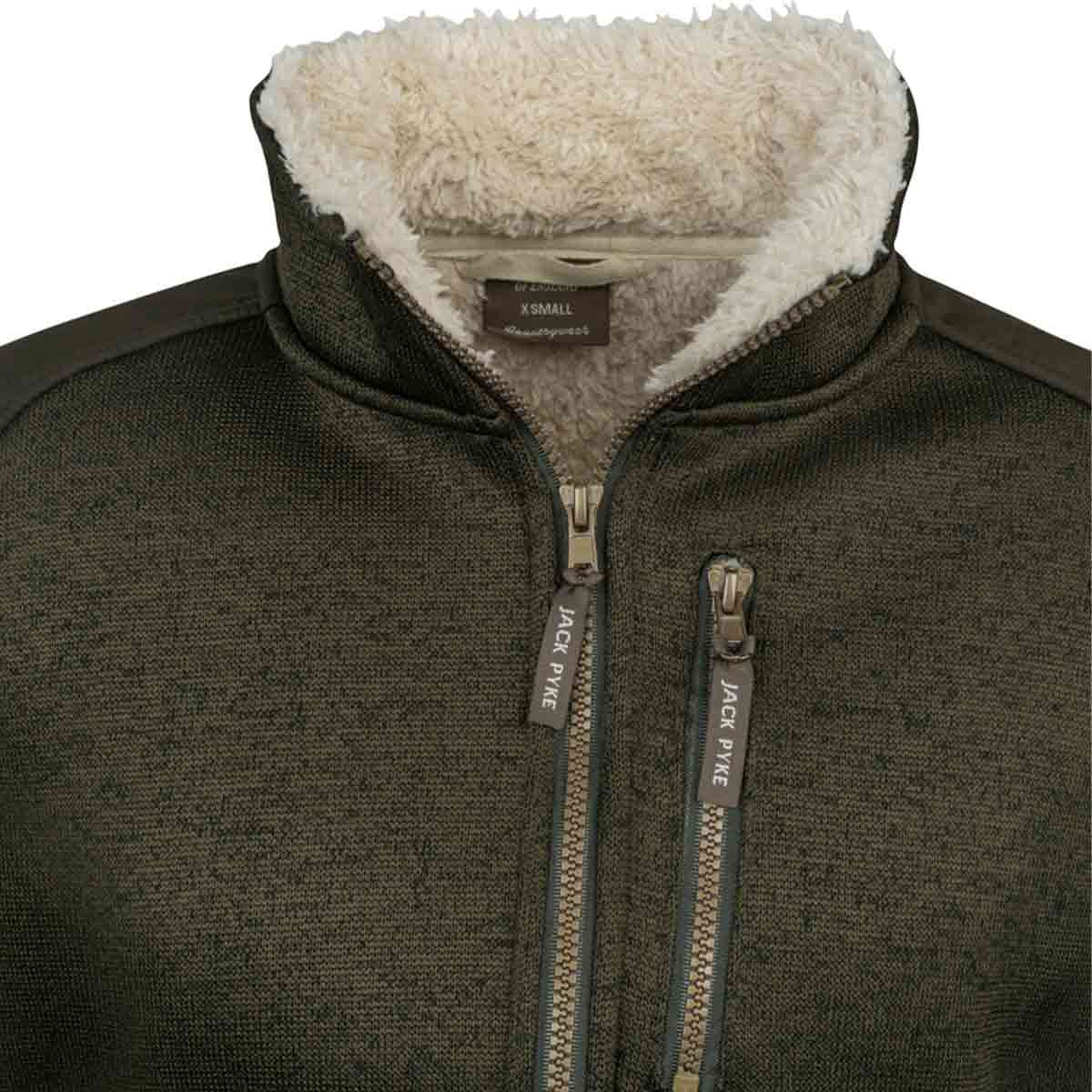 Jack Pyke Ladies Scandinavian Fleece Jacket - Collar