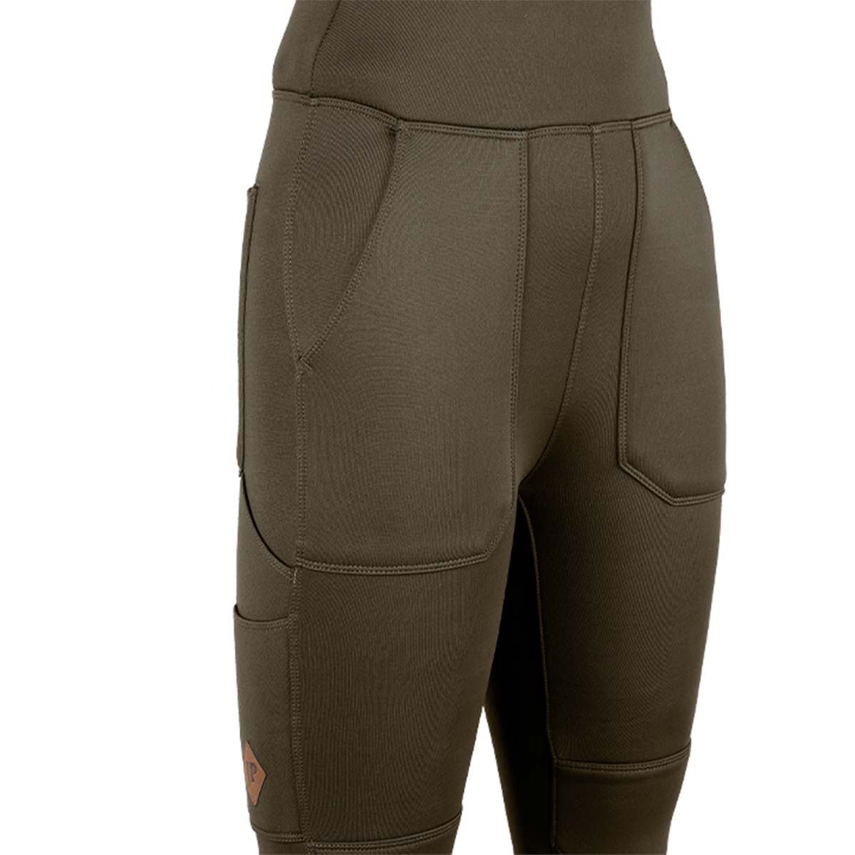 Jack Pyke Ladies Utility Leggings - Brown - Pockets