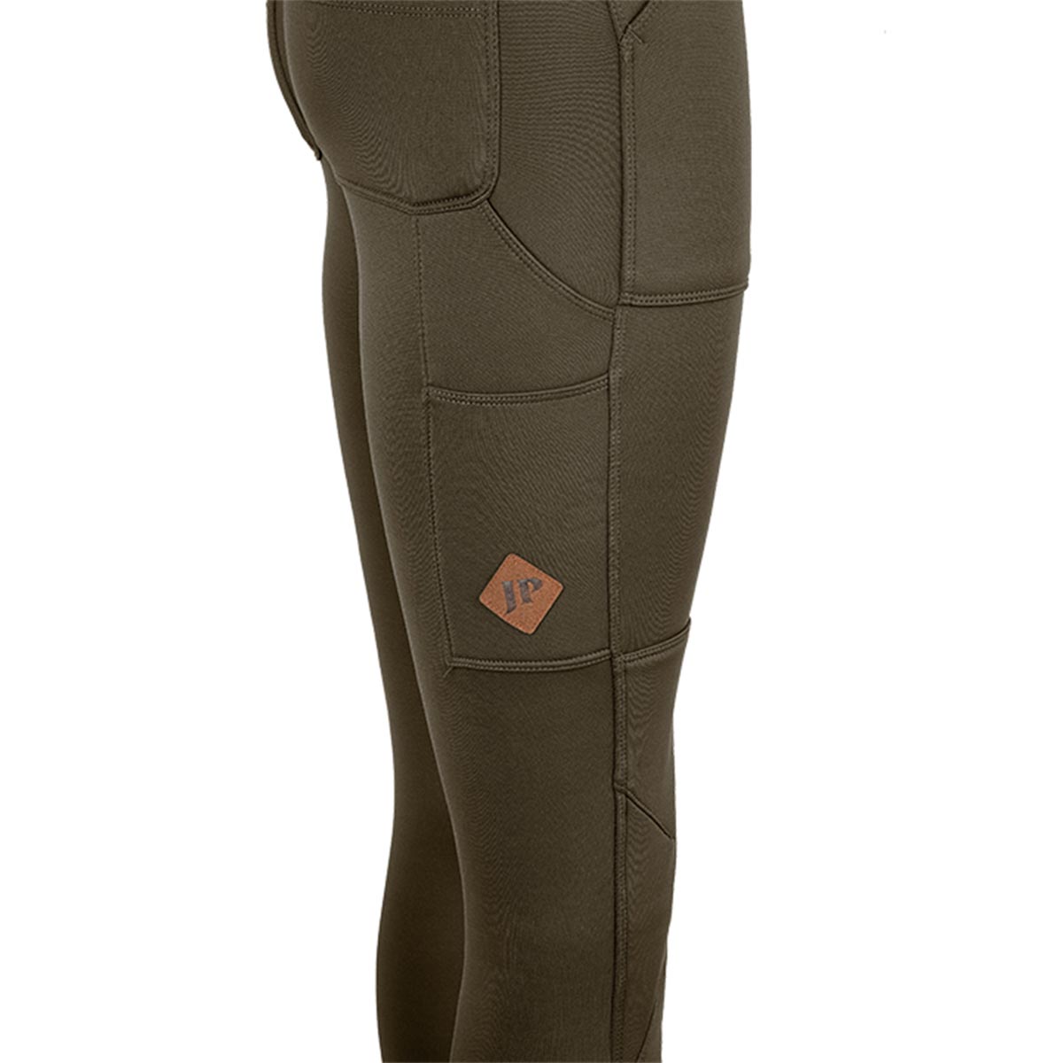 Jack Pyke Ladies Utility Leggings - Brown - Detail