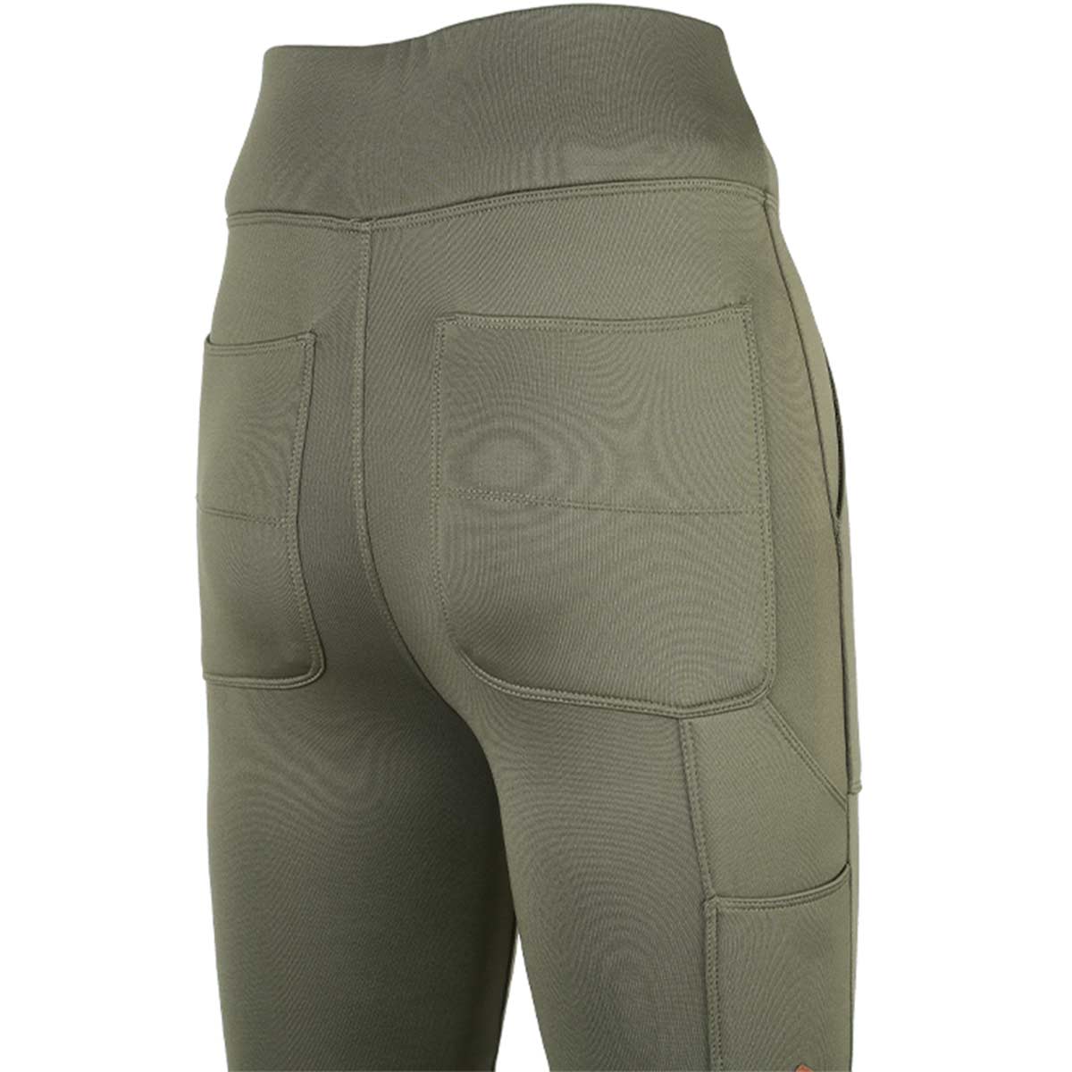 Jack Pyke Ladies Utility Leggings - Olive - Rear Pockets