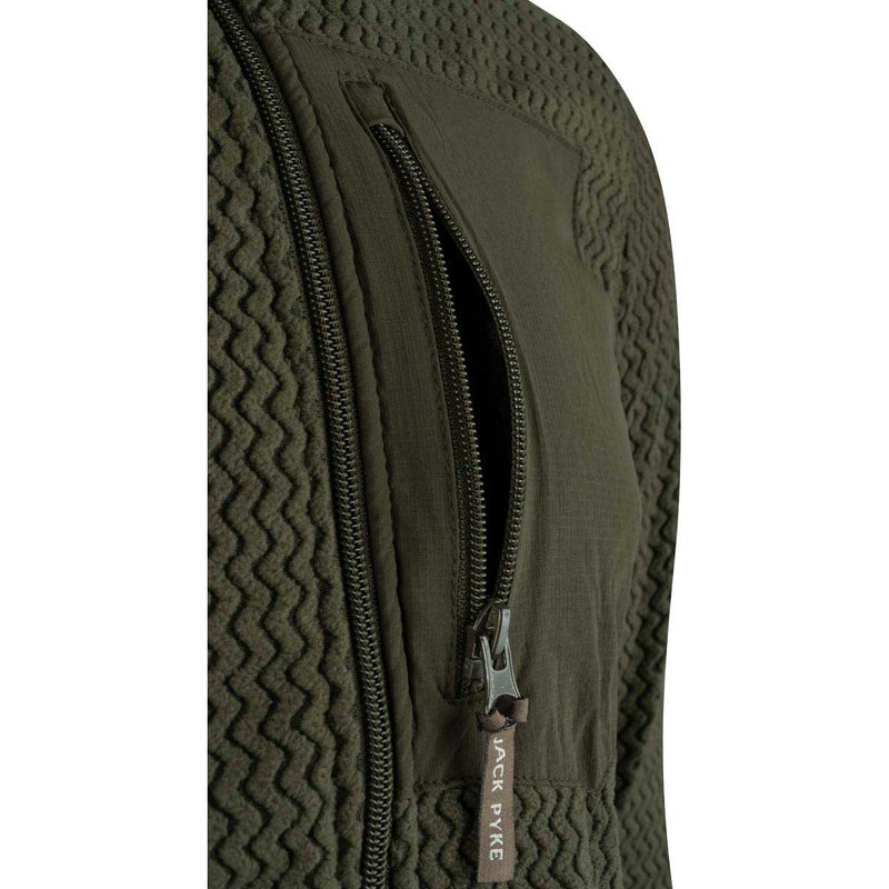 Jack Pyke Lightweight Z Fleece Jacket - Chest Pocket Detail