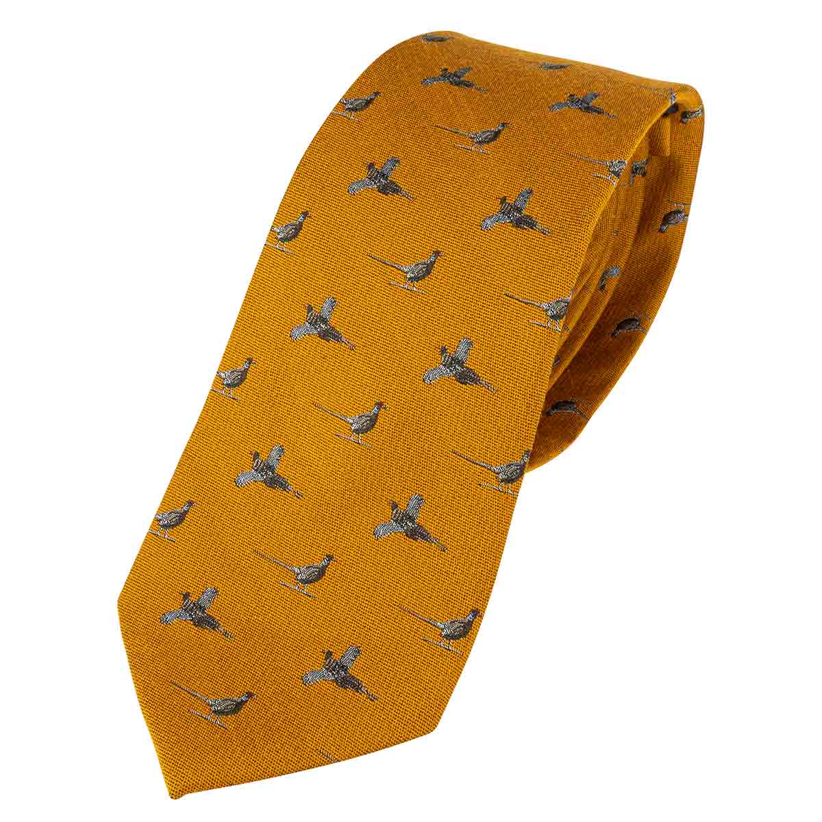 Jack Pyke Silk Pheasant Tie Mustard