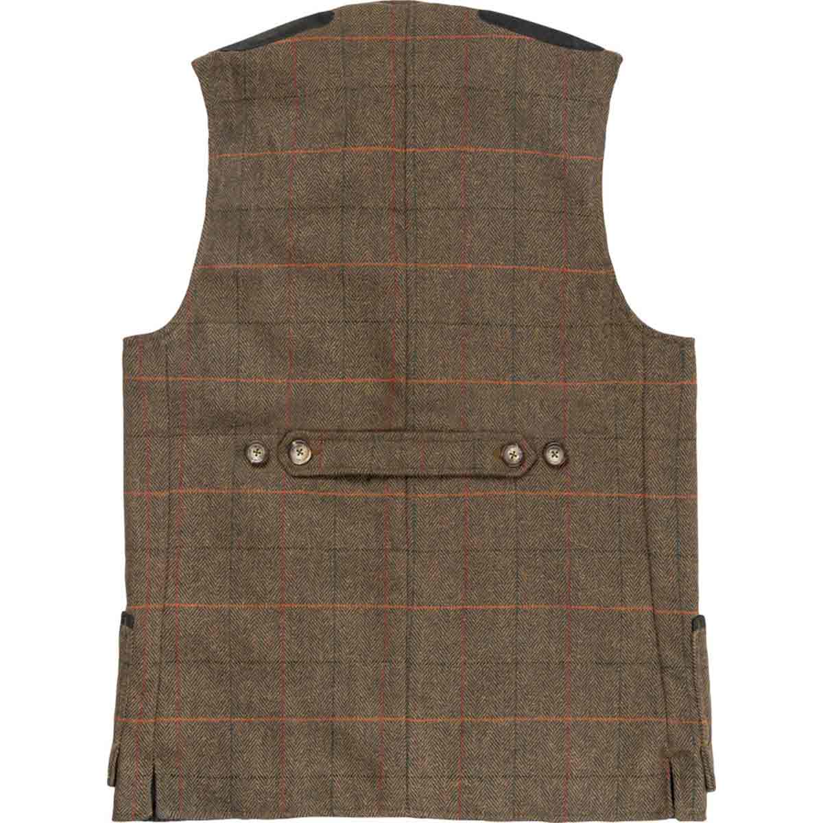 Jack Pyke Tweed Shooting Vest - Rear