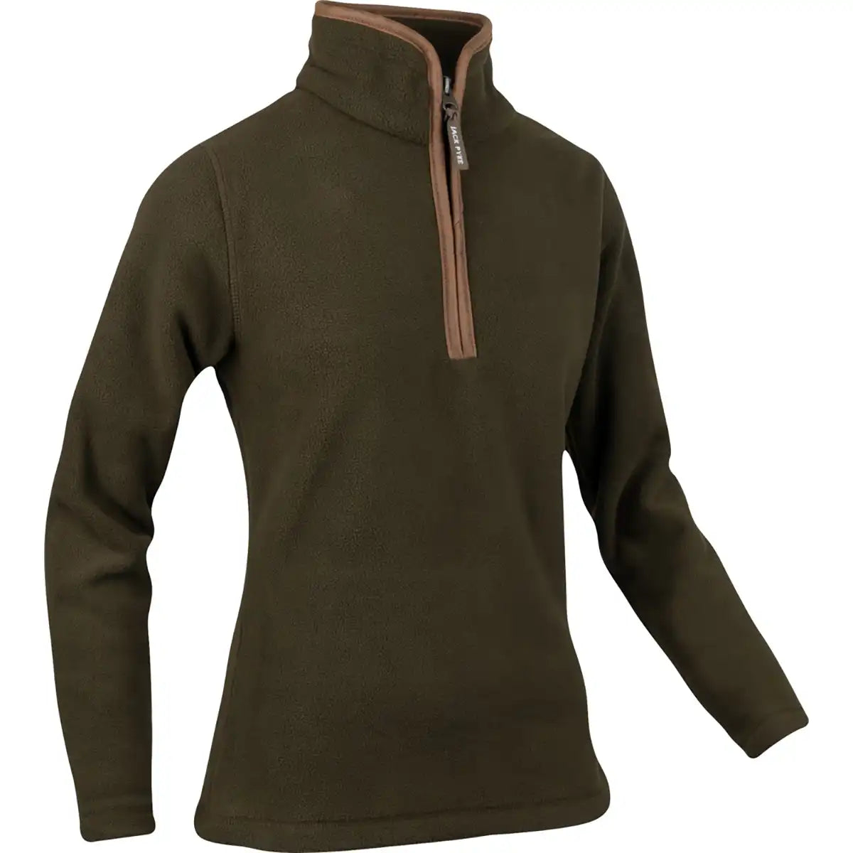 Jack Pyke Ladies Fleece Pullover - Dark Olive - Front