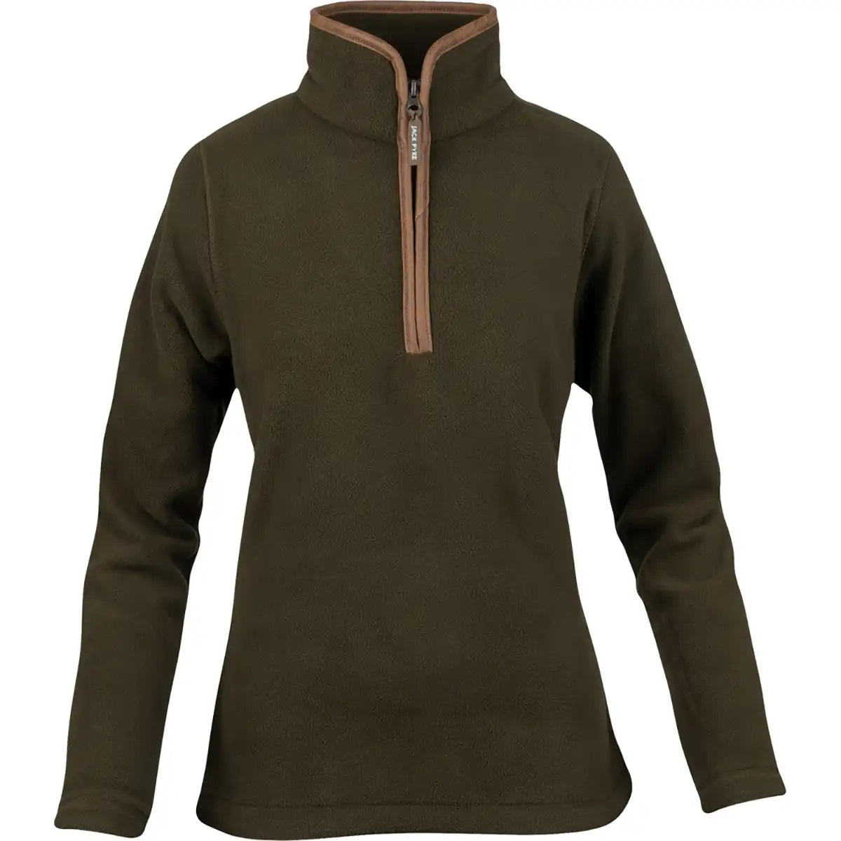 Jack Pyke Ladies Fleece Pullover - Dark Olive - Front 