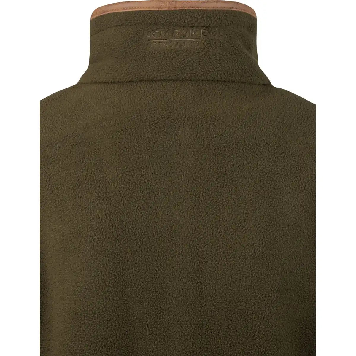 Jack Pyke Ladies Fleece Pullover - Dark Olive - Back Close Up