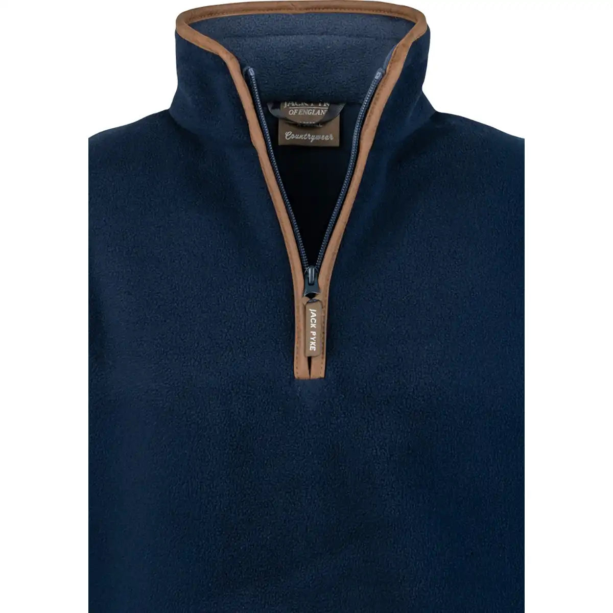 Jack Pyke Ladies Fleece Pullover - Navy - Zip Detail