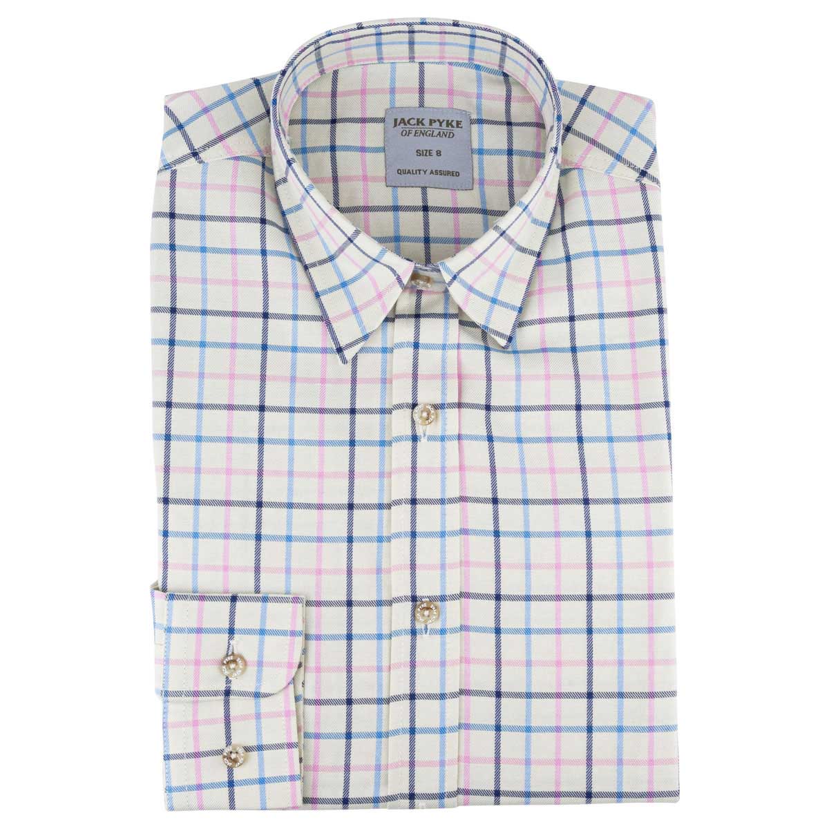 Jack Pyke Ladies Countryman Navy Check Shirt