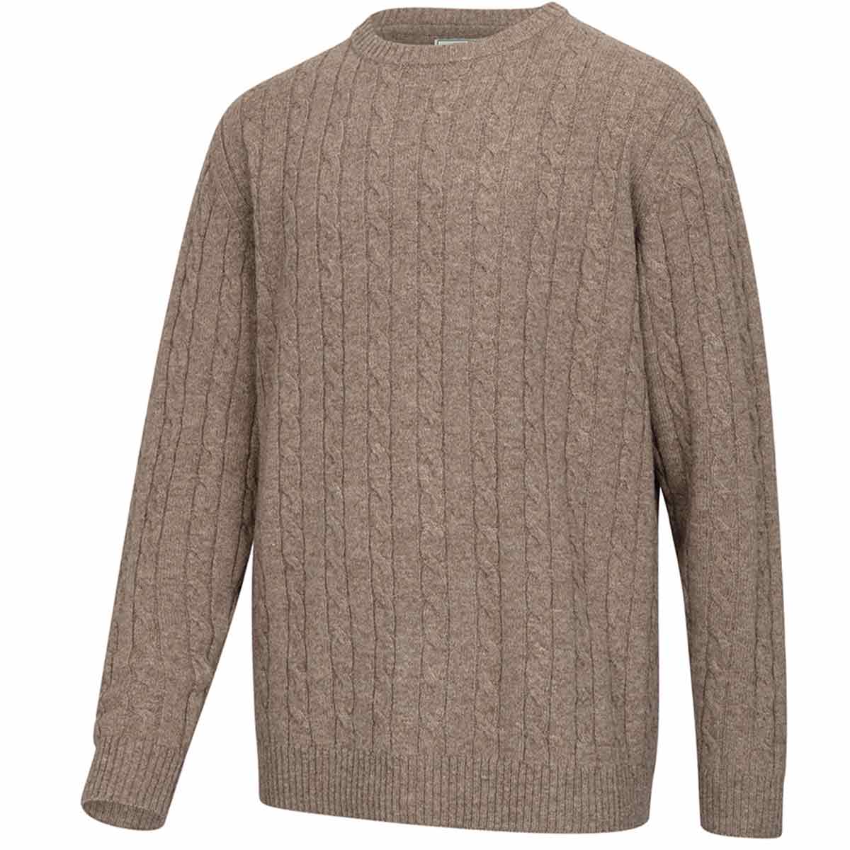 Hoggs of Fife Jedburgh Cable Knit Pullover - Mens - Front