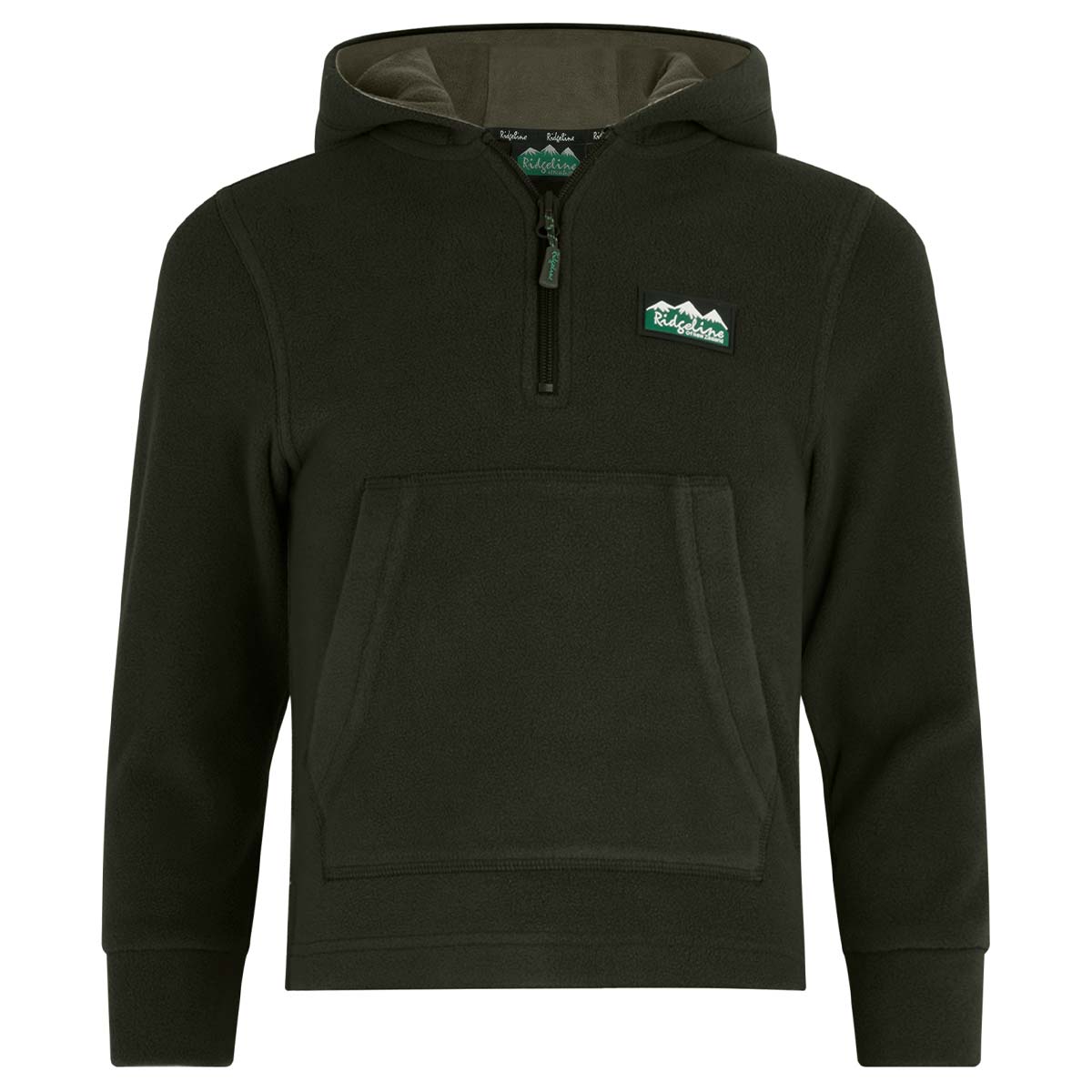 Ridgeline Kids Ballistic Fleece Hoodie - Deep Forest