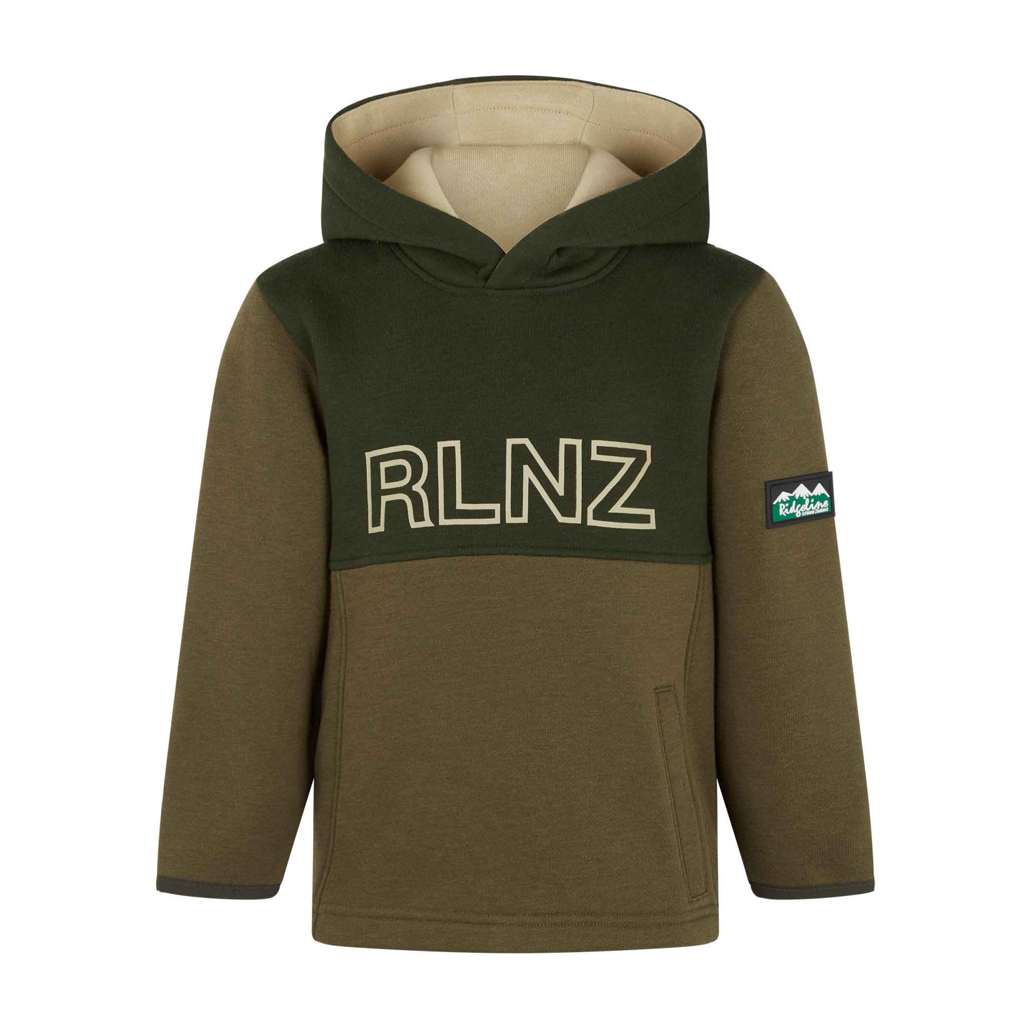 Kids Ridgeline Northern Pines Fleece Hoodie - Olive mix