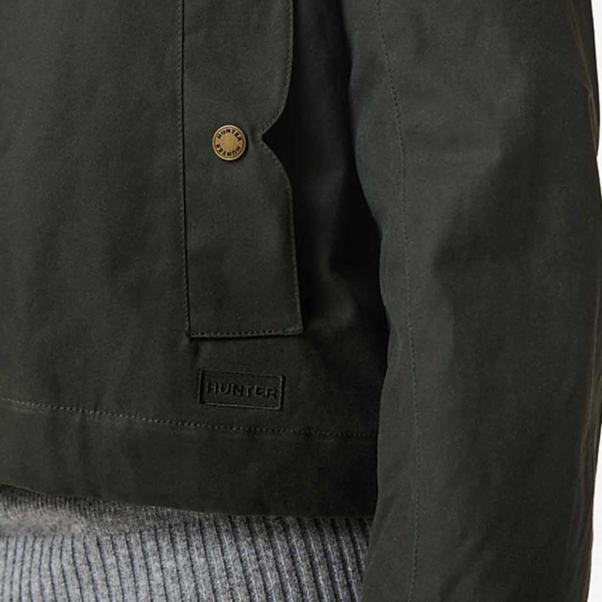 Hunter Womens Leith Waxed Jacket - pocket