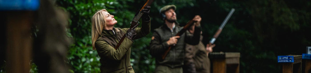 Ladies tweed and waterproof shooting jackets