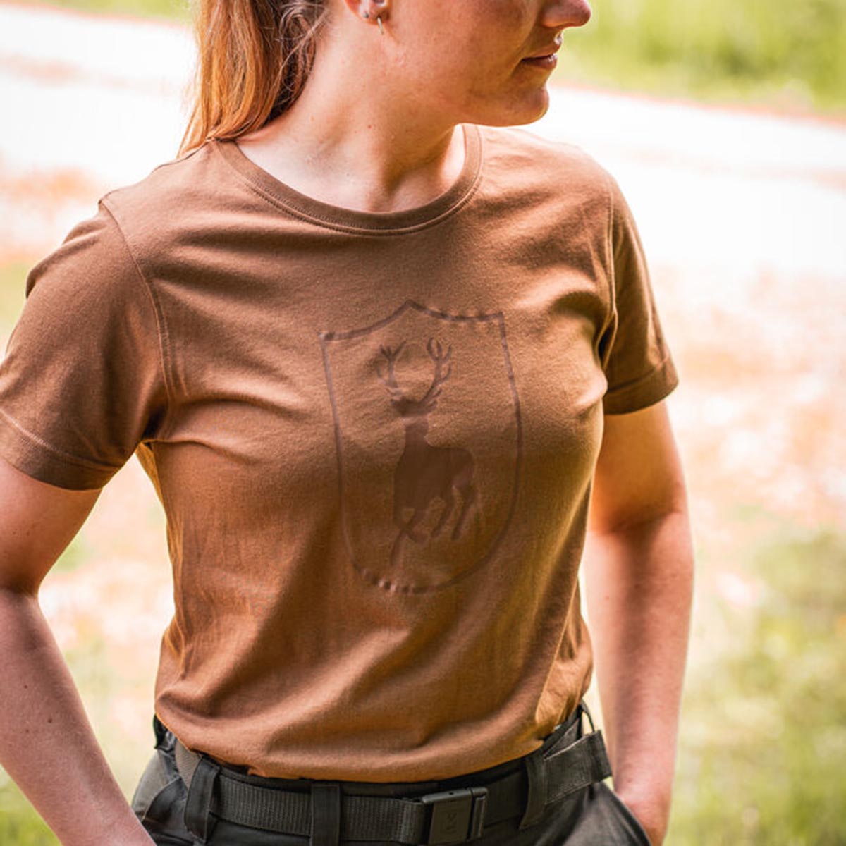 Deerhunter Lady Logo T-Shirt - On Model