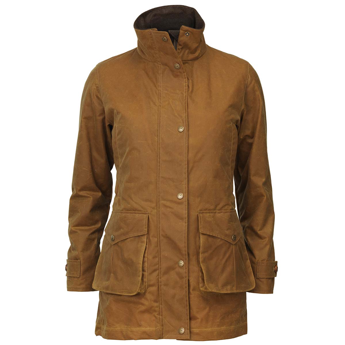 Laksen Ashley Women's Waxed Coat - Forest Green | ArdMoor