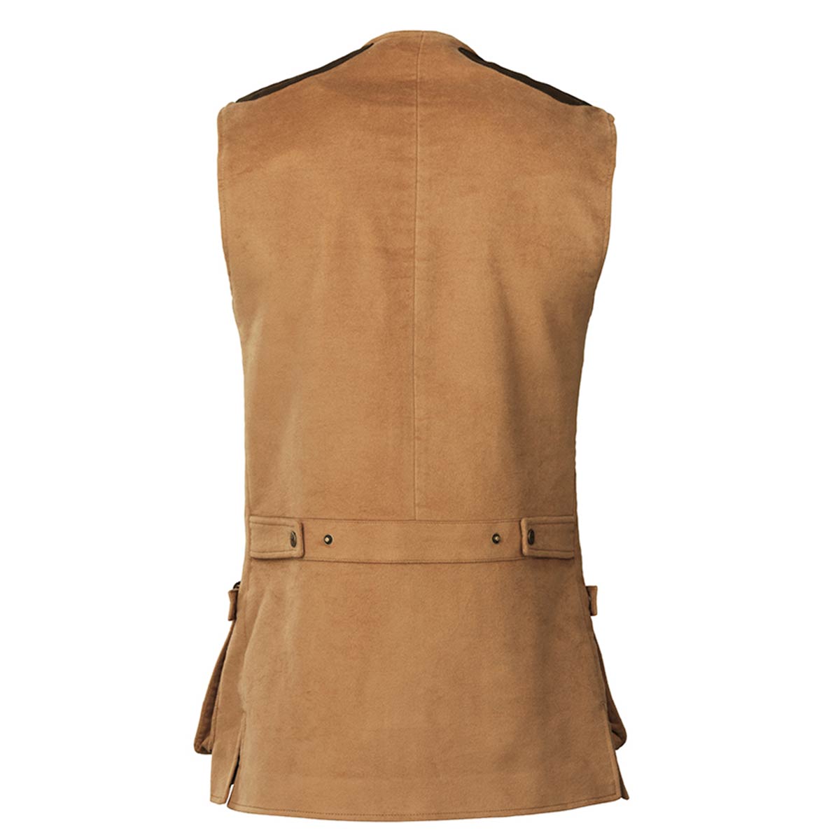Laksen Belgravia Moleskin Leith Shooting Vest - Camel - Rear
