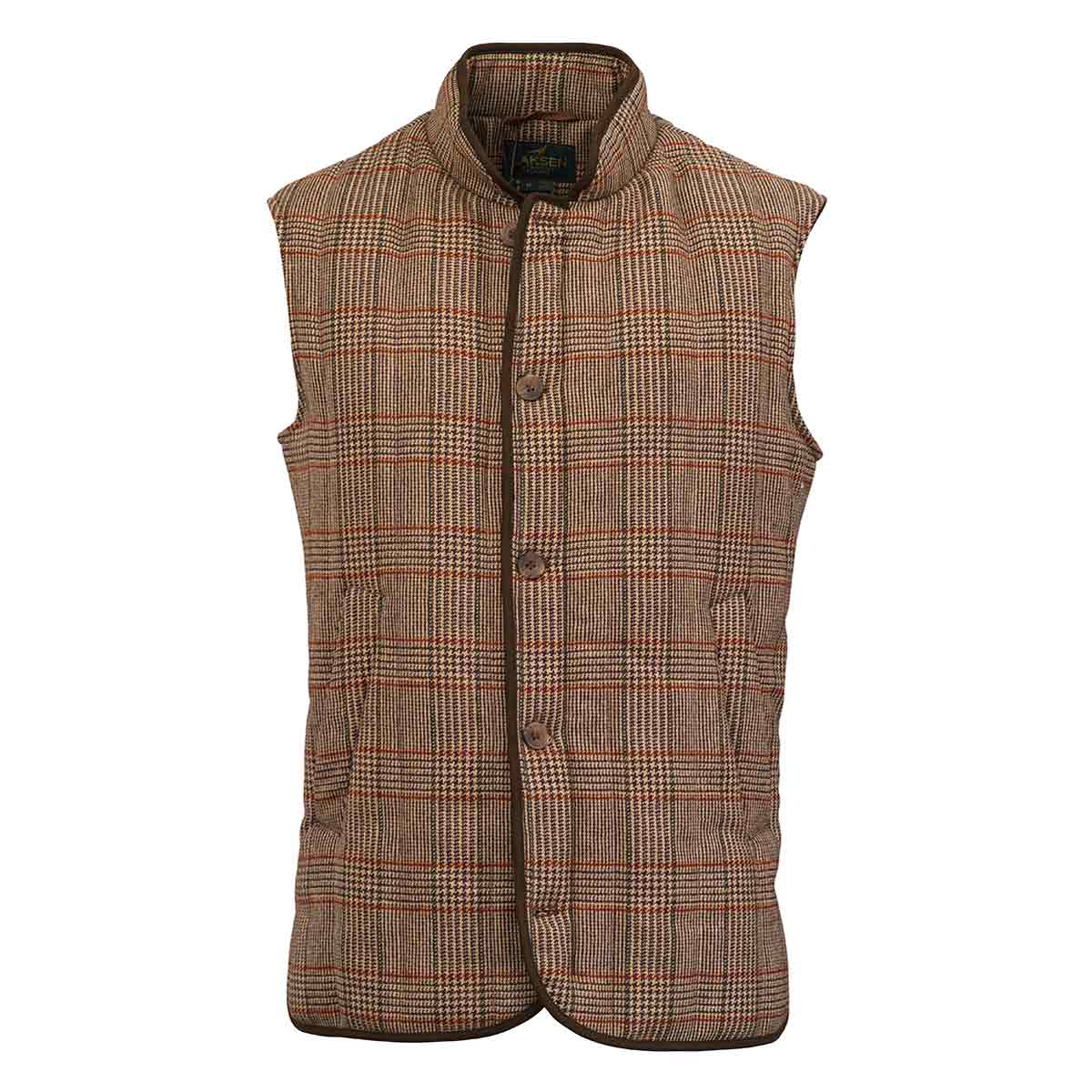 Laksen Cavendish Vertical Quilted Tweed Shooting Vest