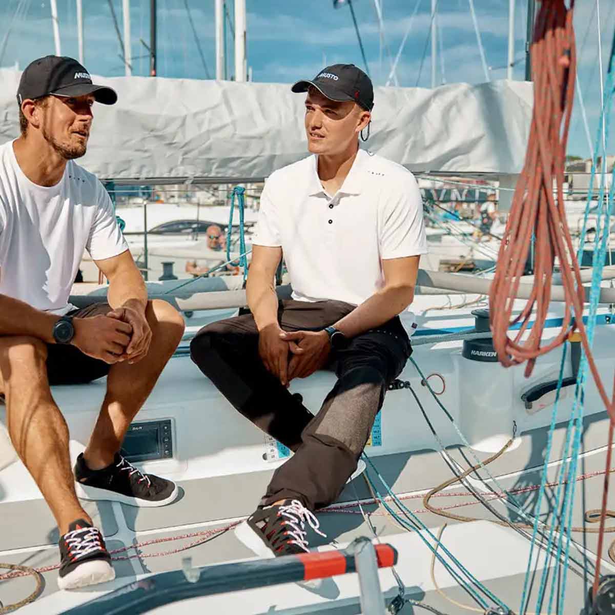 Musto Men's Evo Performance Stretch Trousers- lifestyle models