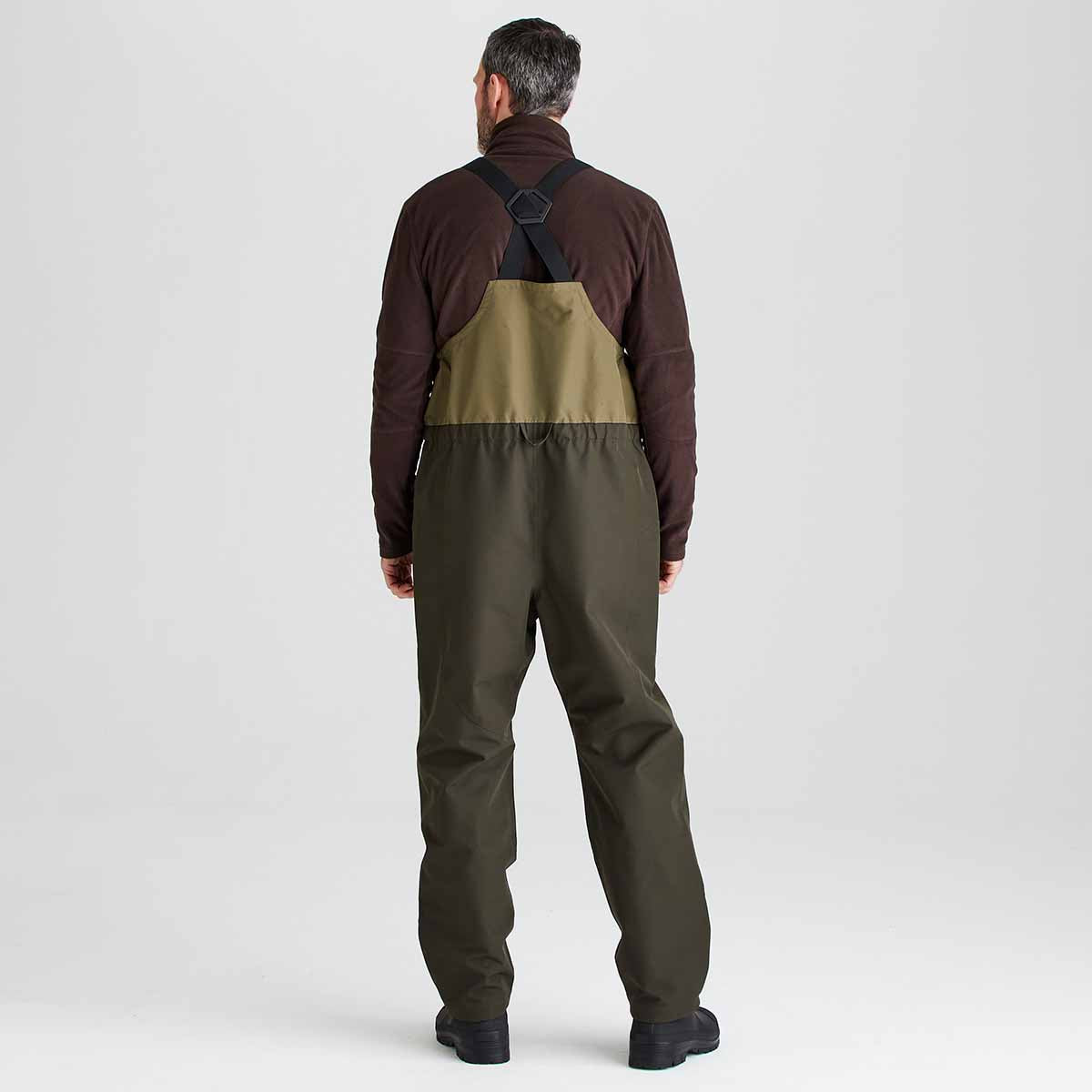 Ridgeline Mens Agri Pro Bib and Brace - Deep Forest - Rear