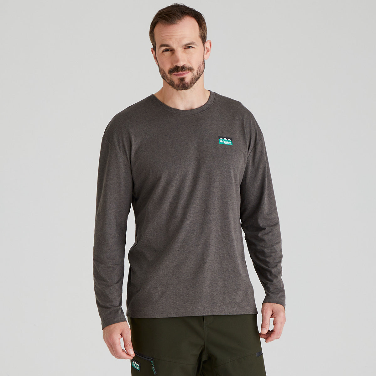 Ridgeline Baseline Top - Light Bark Marl 