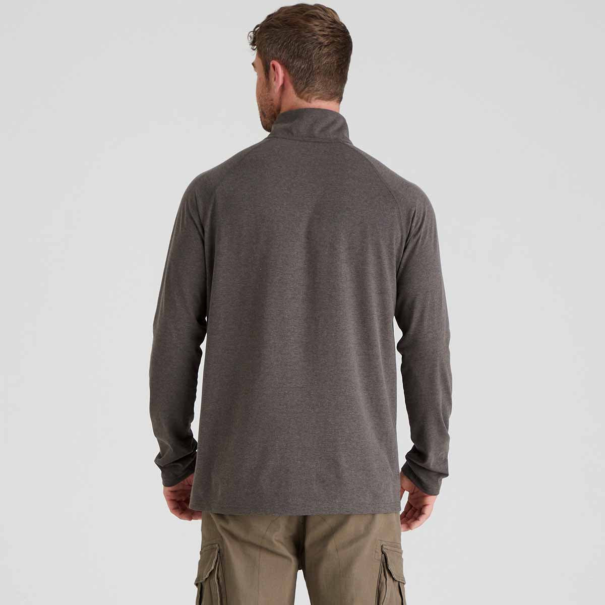 Ridgeline Baseline Pull-On Zip Top - Light Bark Marl 