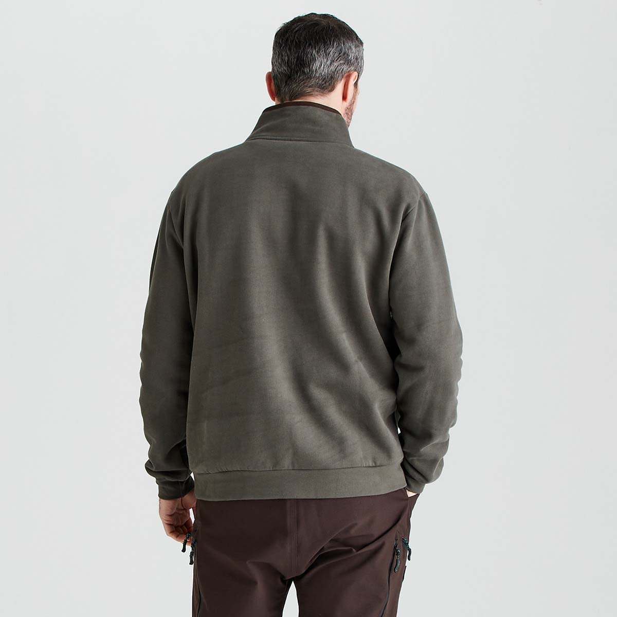 Ridgeline Brancaster Zip Top - Moss- Rear