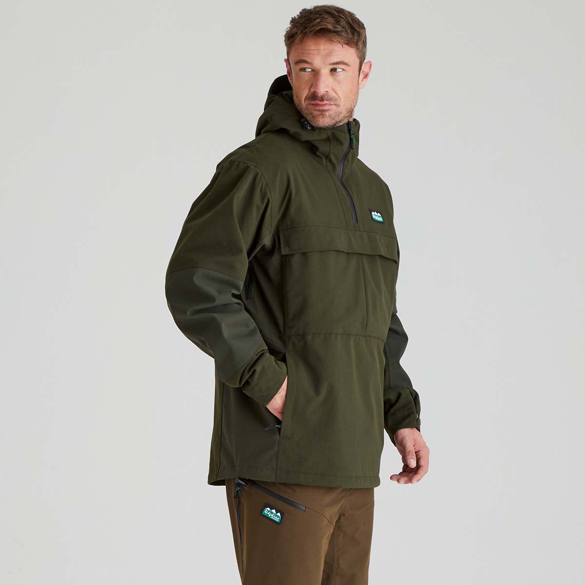 Ridgeline Men's Cambrian Smock - Deep Forest 2026 - Side