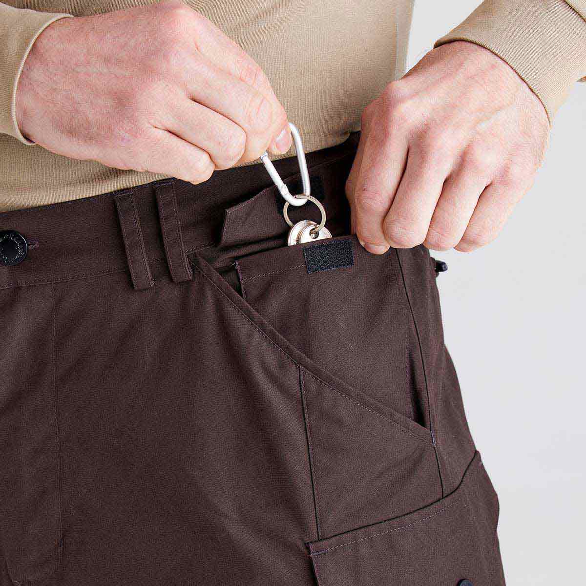 Ridgeline Men's Grafter Trousers - Deep Bark - Pocket