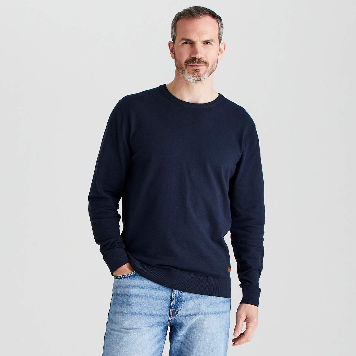 Ridgeline Men's Hartland Crew Neck Jumper - Navy