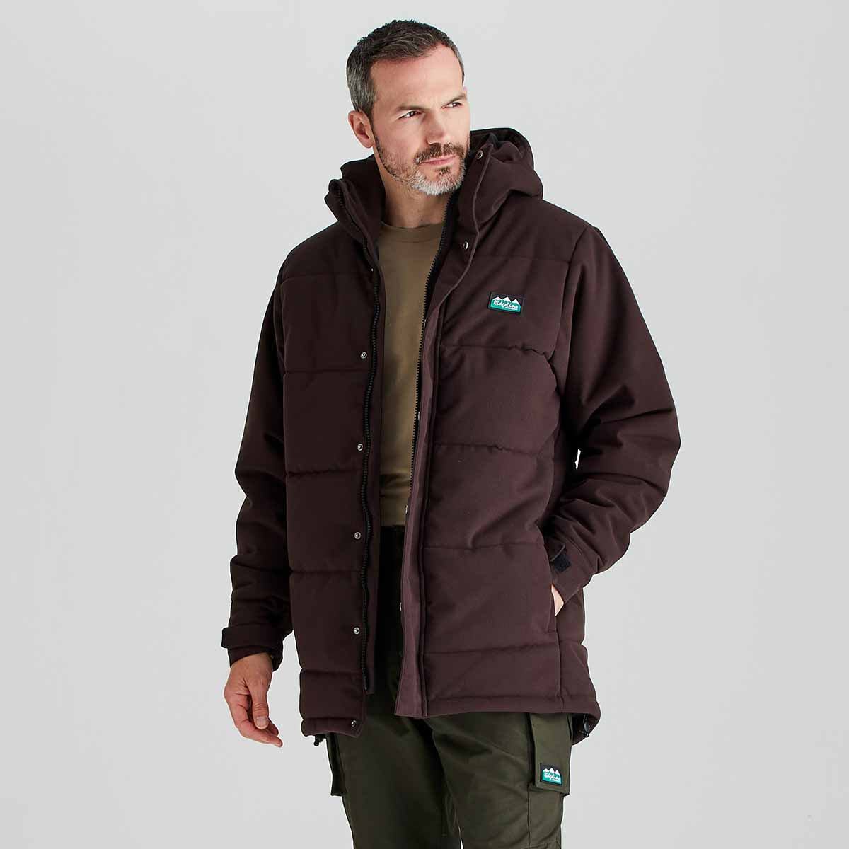 Mens Tundra Thermal Jacket - Deep Bark