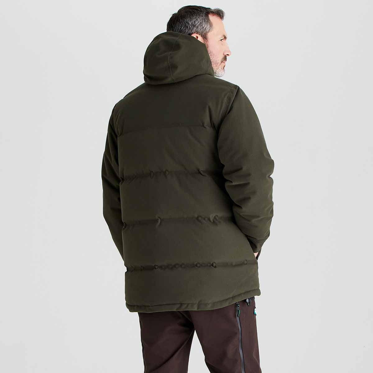 Mens Tundra Thermal Jacket - Deep Forest - Rear