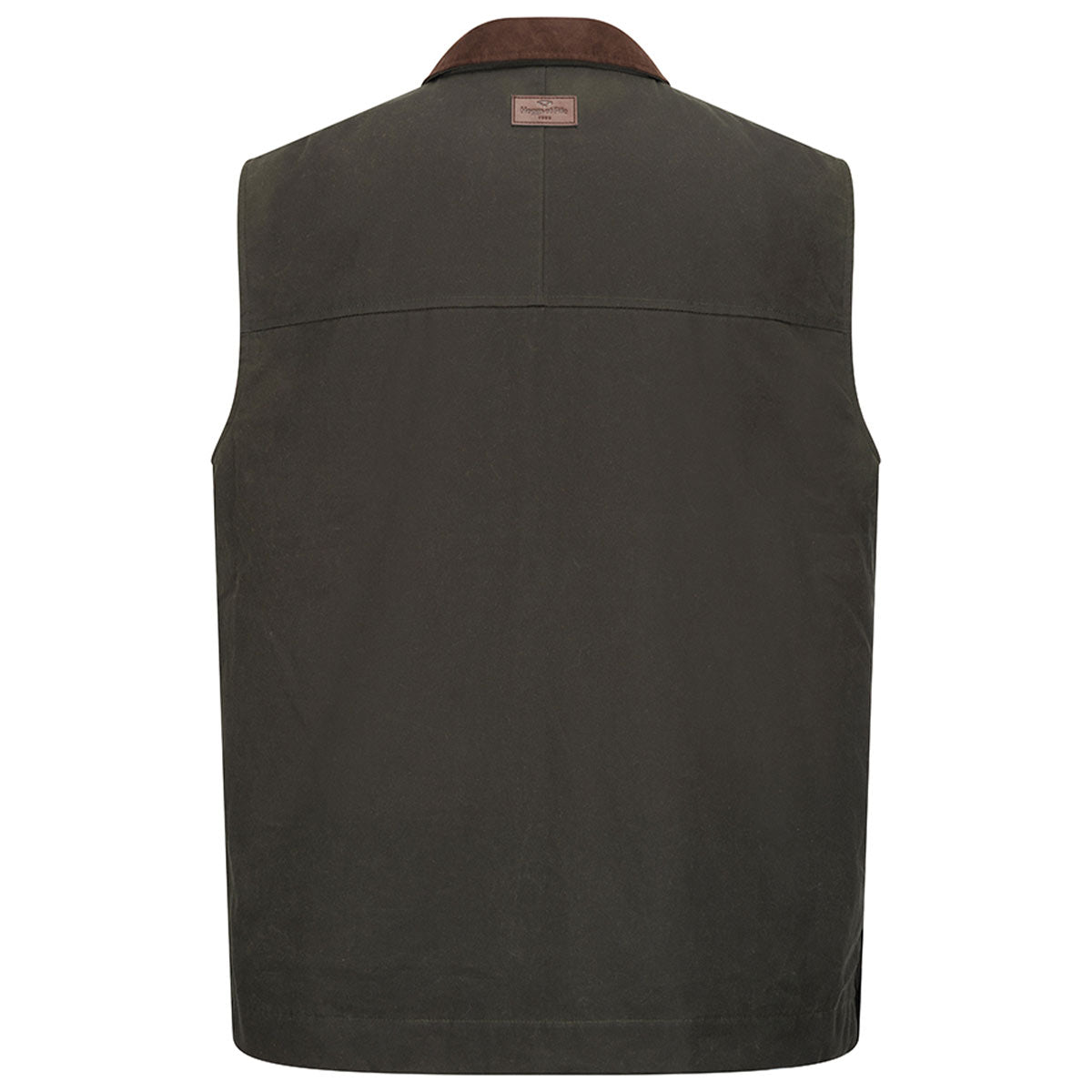 Hoggs of FIfe Maxton Padded Waxed Cotton Gilet - Mens - Back