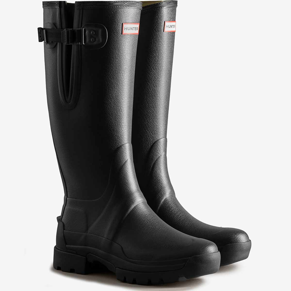Hunter Men's Balmoral Adjustable 3mm Neoprene Wellington Boots - Black