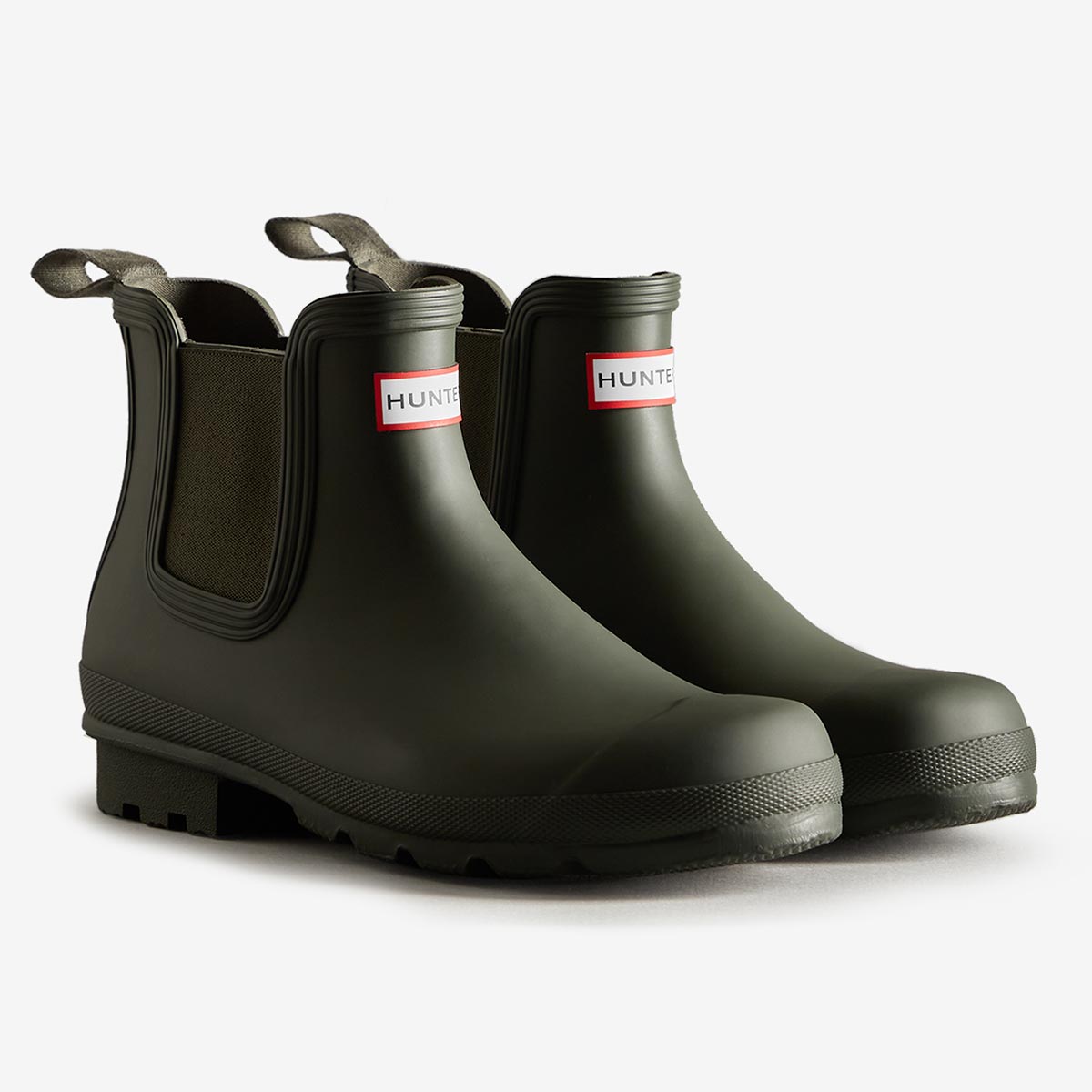 Hunter Men's Original Chelsea Wellington Boots - Dark Olive