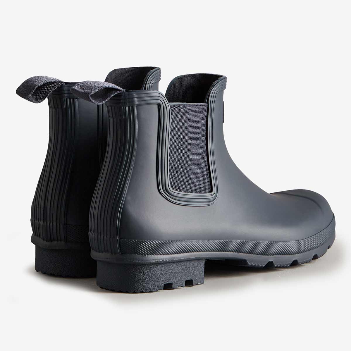 Hunter Men's Original Chelsea Wellington Boots - Hunter Navy - Rear