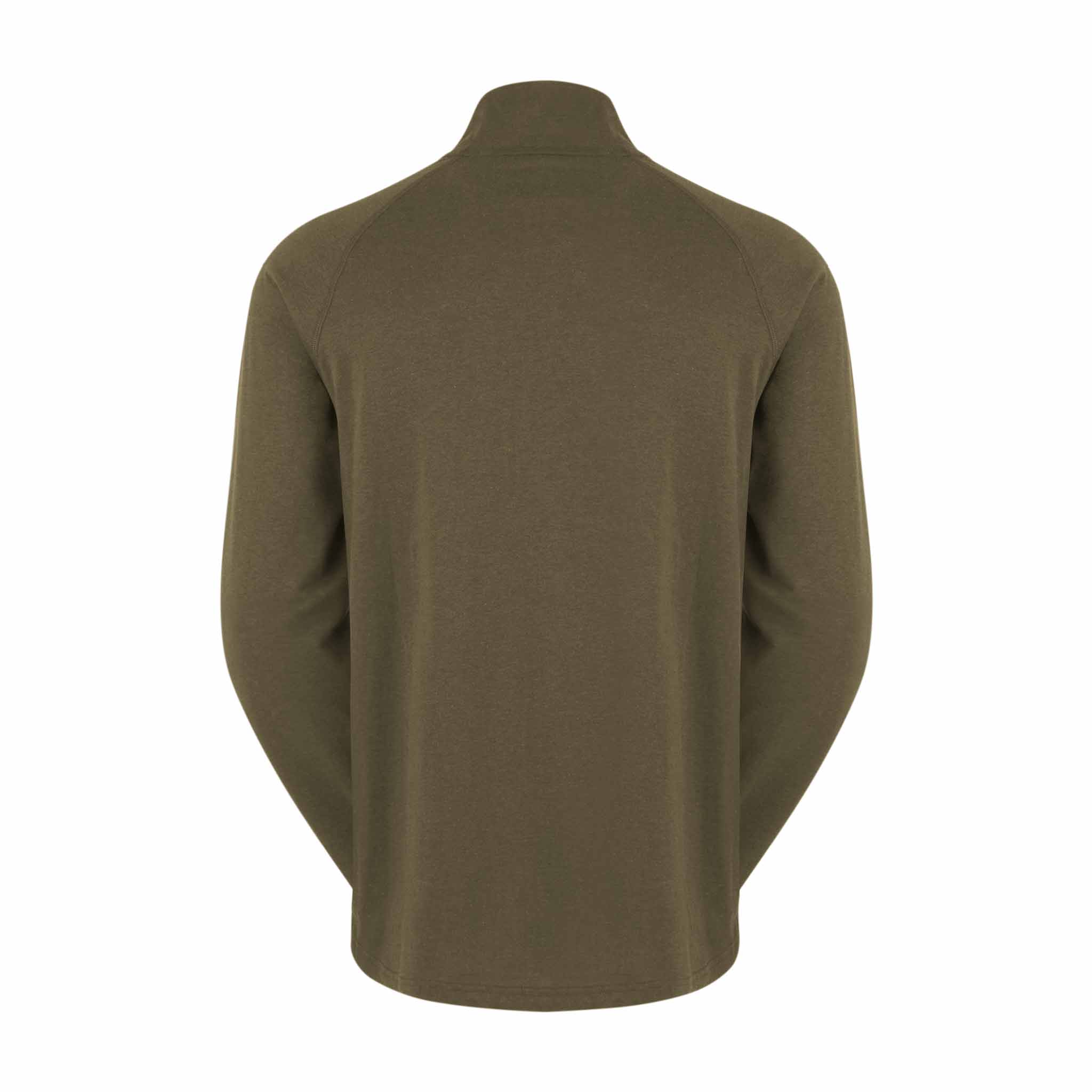 Ridgeline Baseline Pull-On Zip Top - Light bark rear
