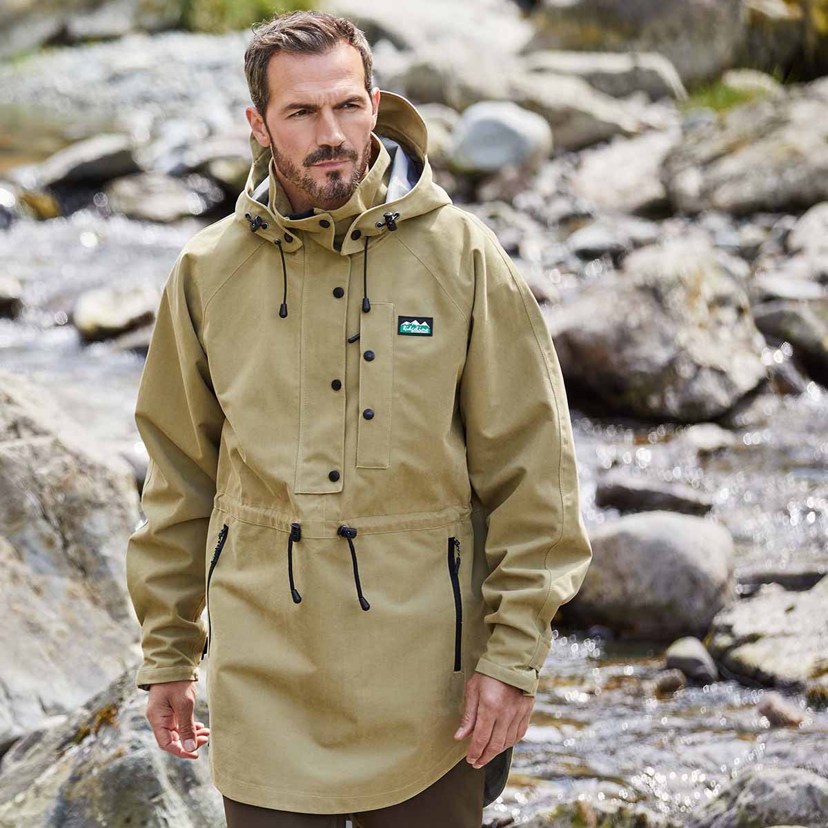 Men's Ridgeline Monsoon Smock - in Nunatak Style - faded teak lifestyle