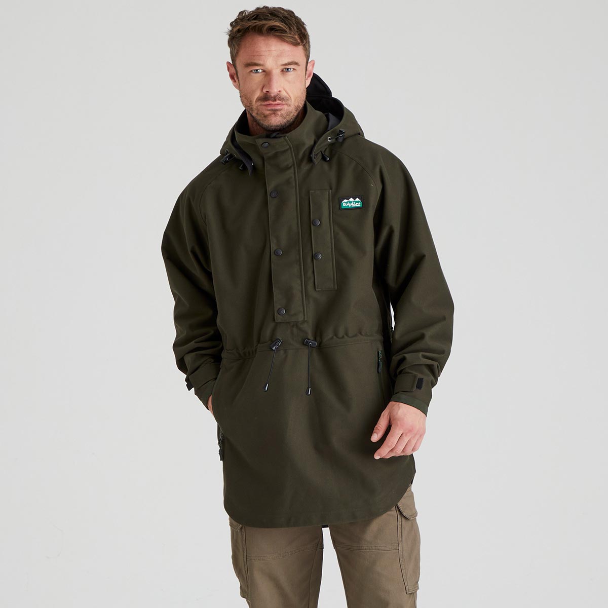 Ridgeline Men's Monsoon Classic Smock - Deep Forest - Front