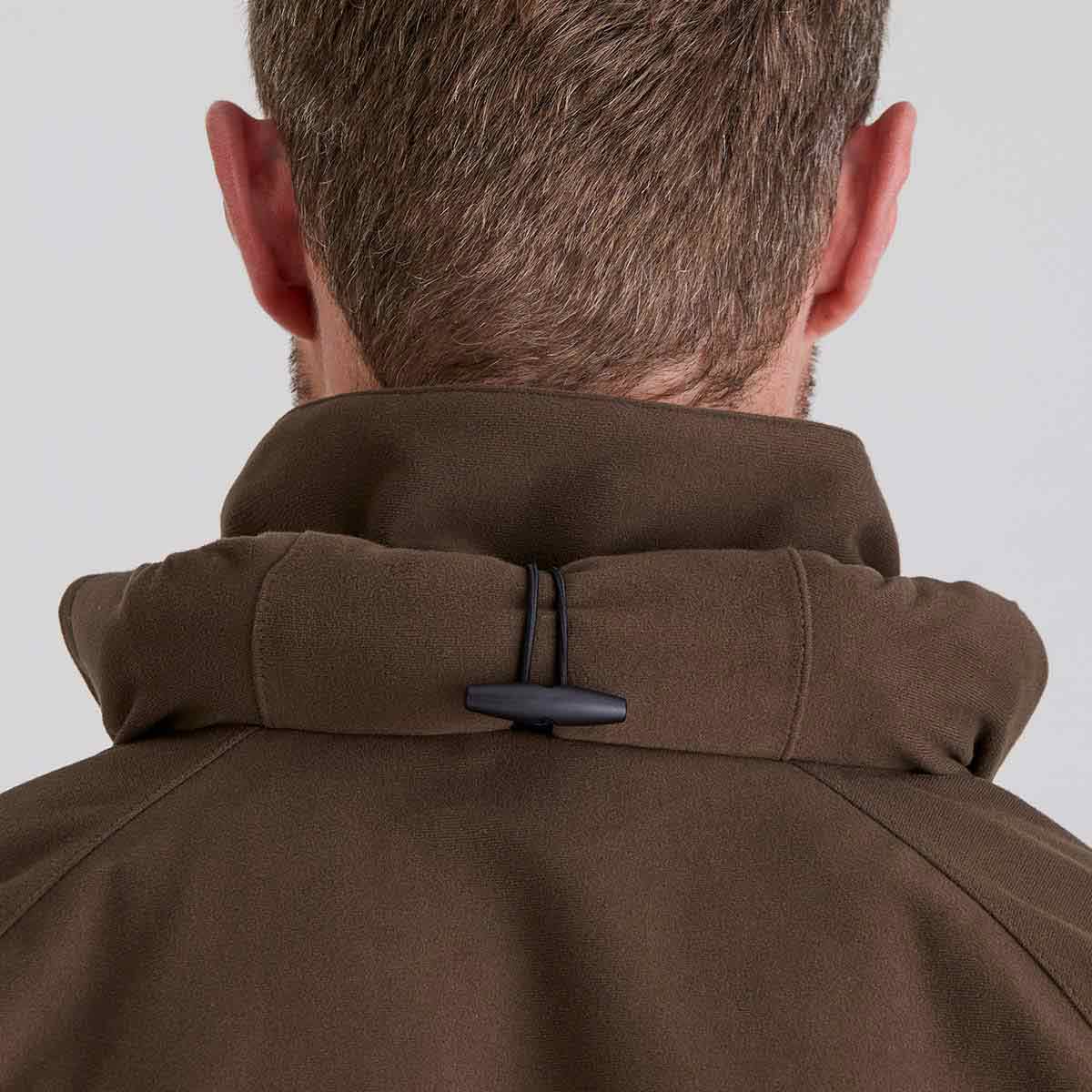 Ridgeline Men;s Monsoon Classic Jacket - Bark - Hood