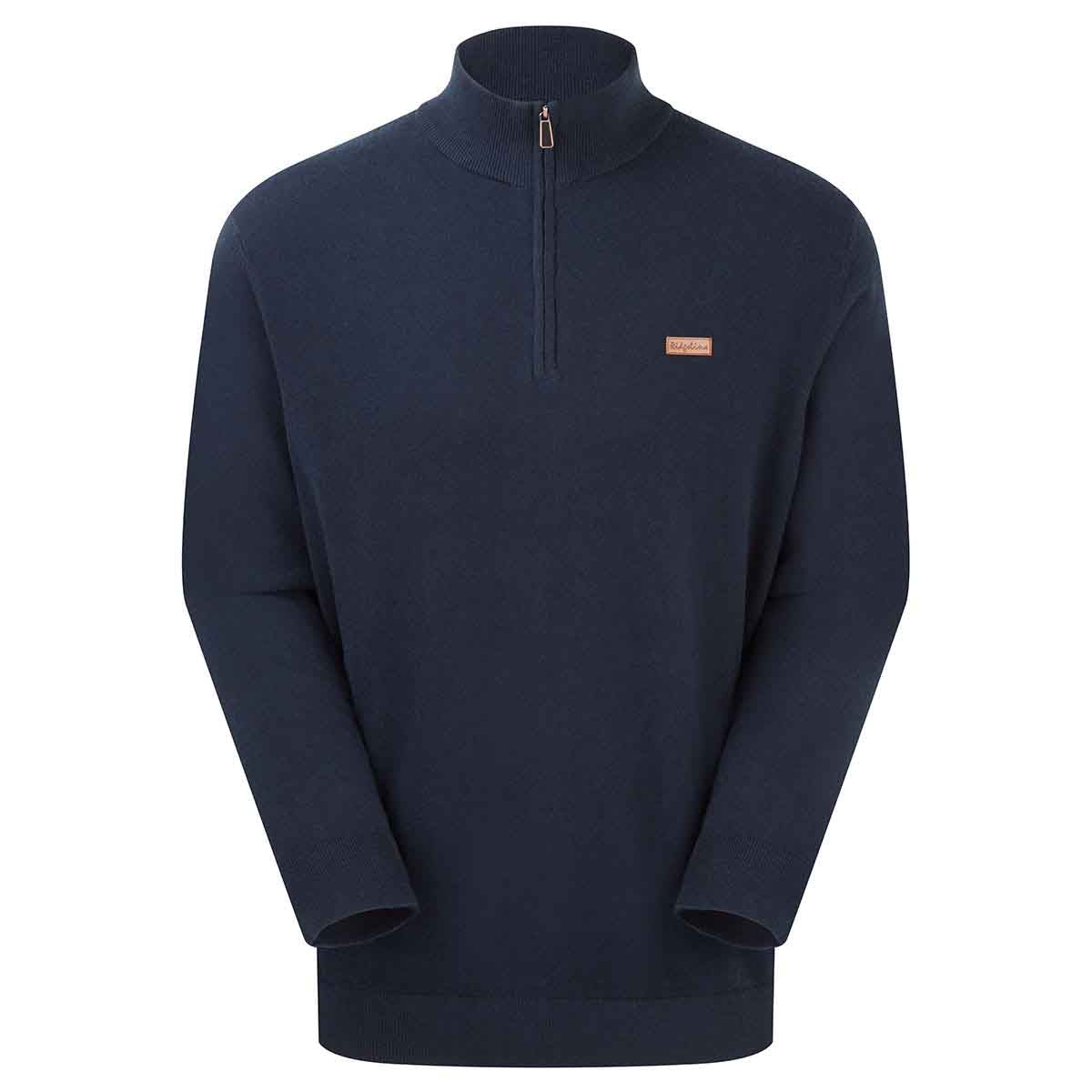 Ridgeline Men's Hartland 1/4 Zip Neck Jumper - Navy