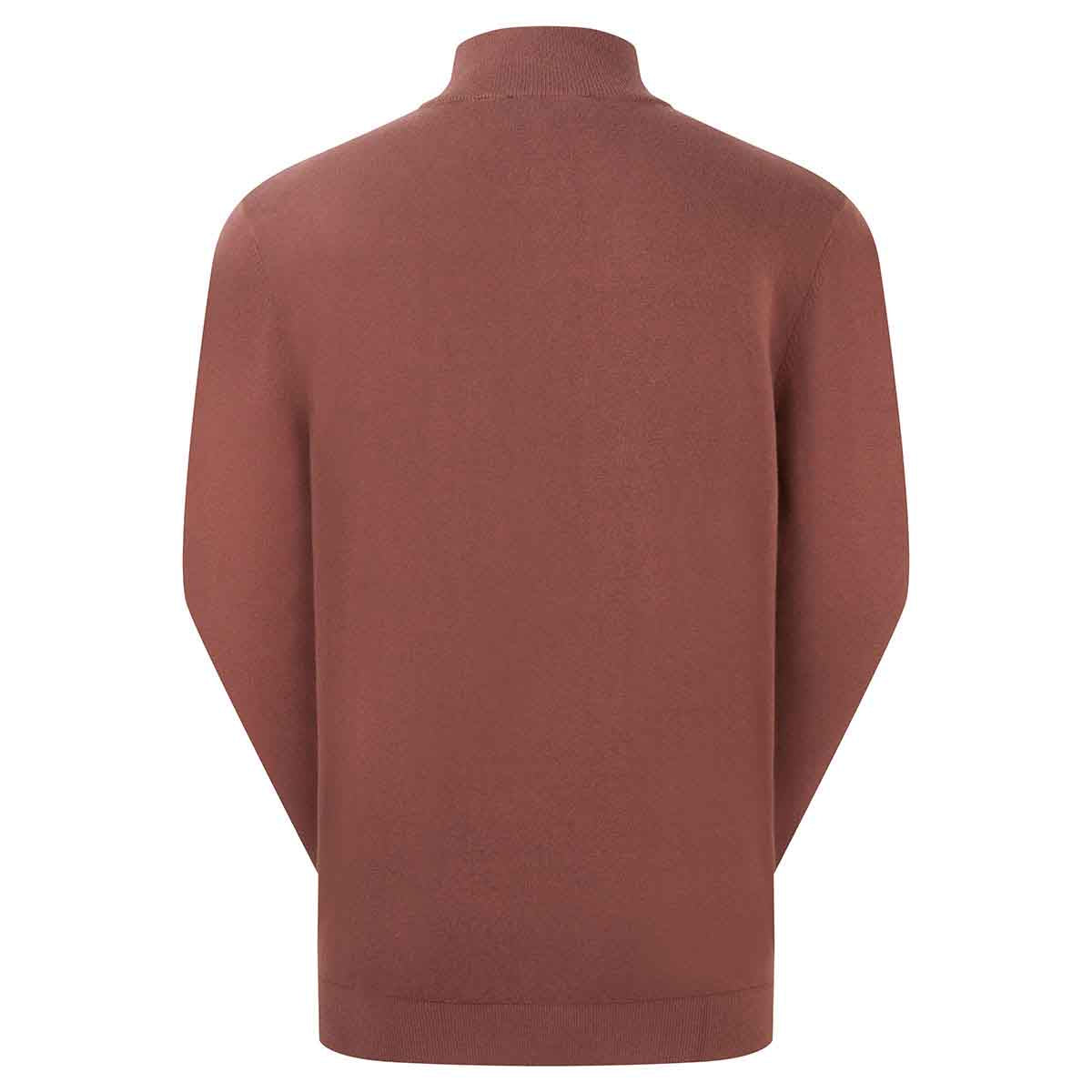 Ridgeline Men's Hartland 1/4 Zip Neck Jumper - Oxblood Rear