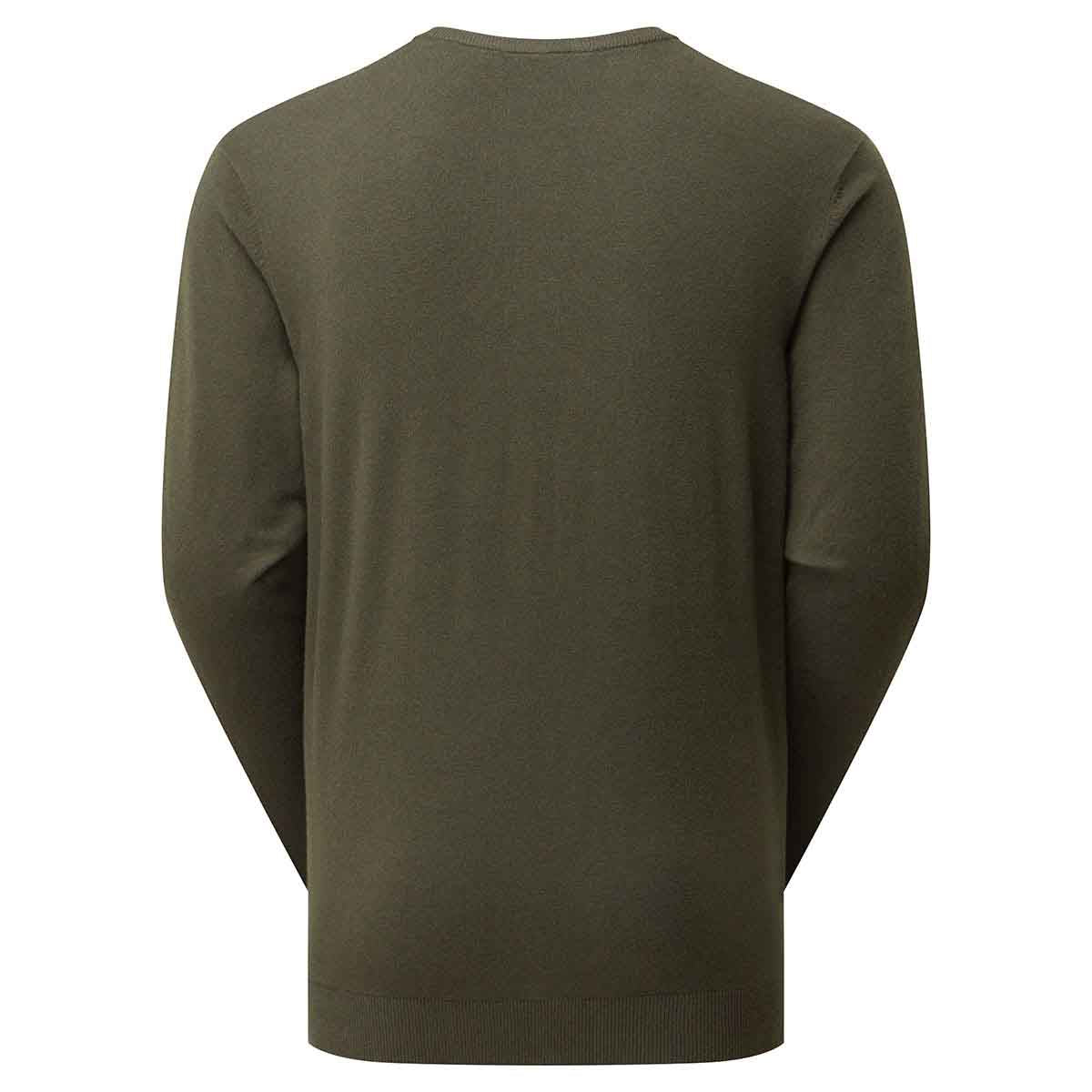 Ridgeline Men's Hartland Crew Neck Jumper - Deep Forest Rear