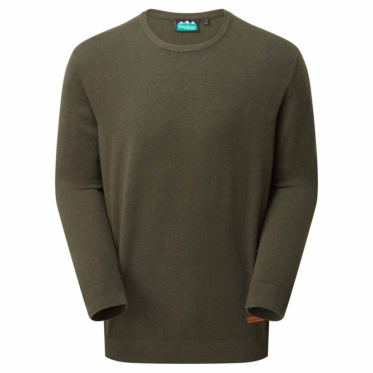 Ridgeline Men's Hartland Crew Neck Jumper - Deep Forest
