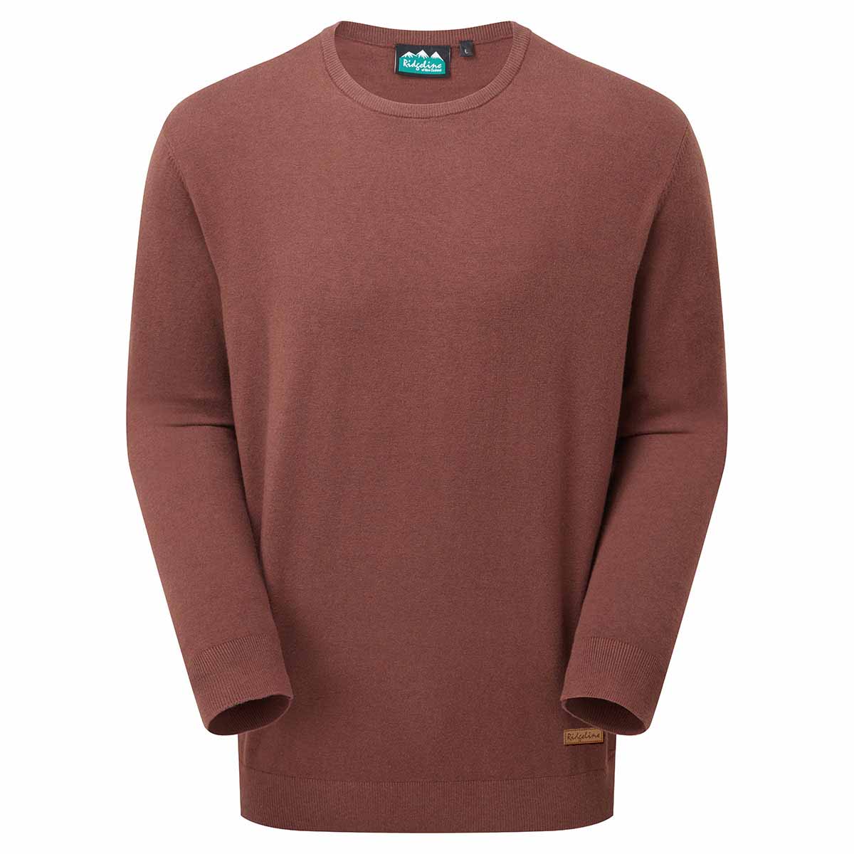 Ridgeline Men's Hartland Crew Neck Jumper - Oxblood 