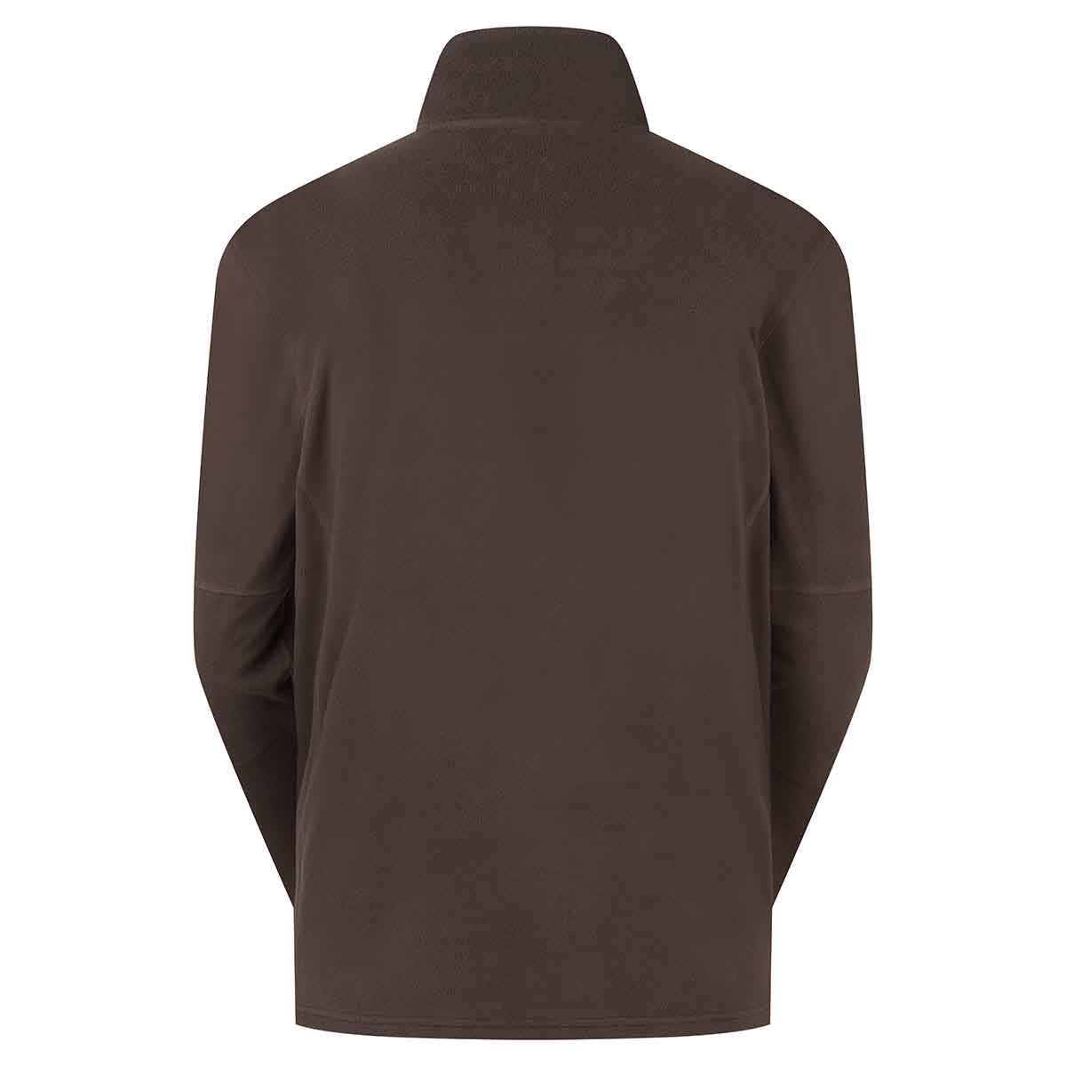 Ridgeline Narvik Men's Fleece Pullover - Deep Bark - Rear