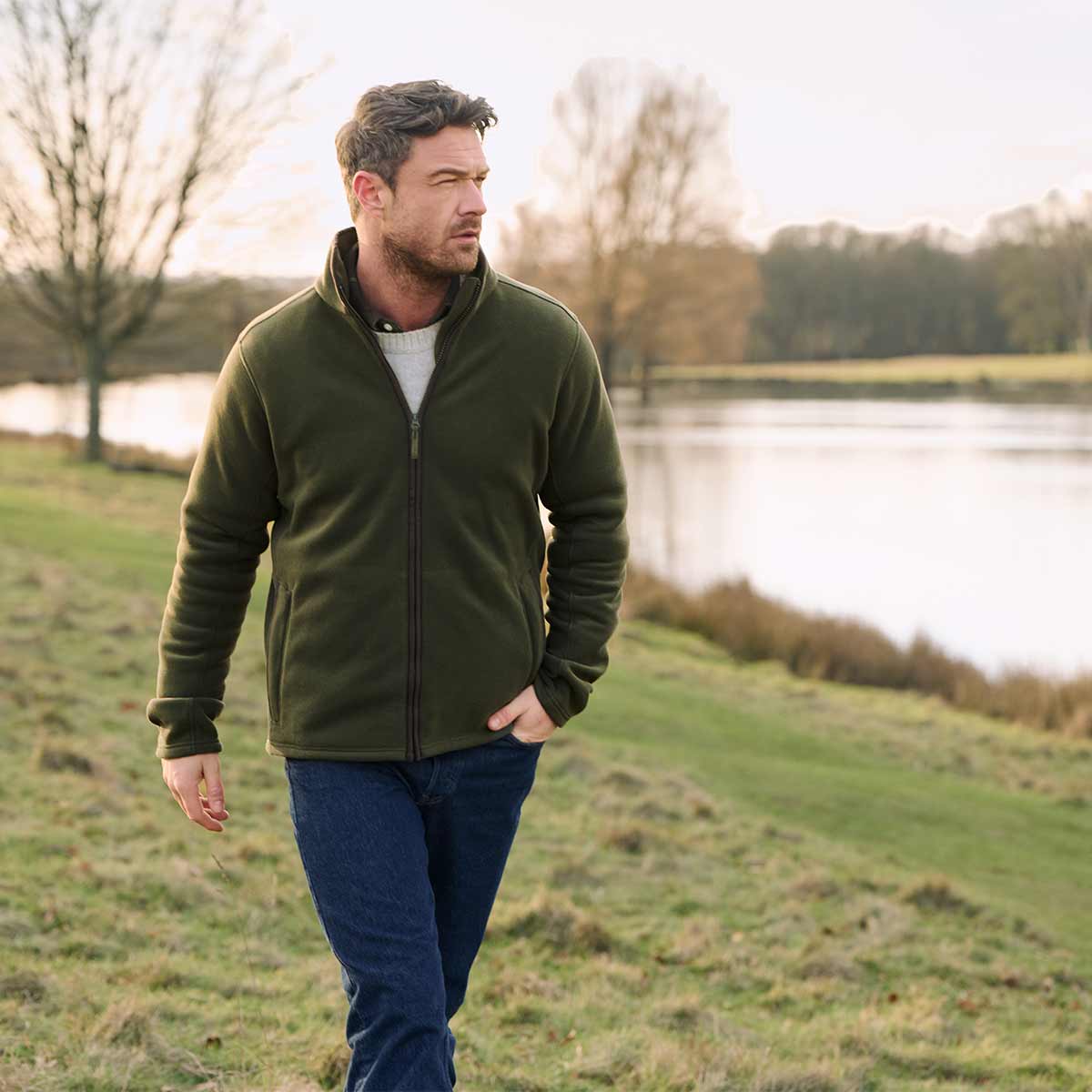 Musto Fenland 200 Polartec Fleece Jacket - Green Lifestyle