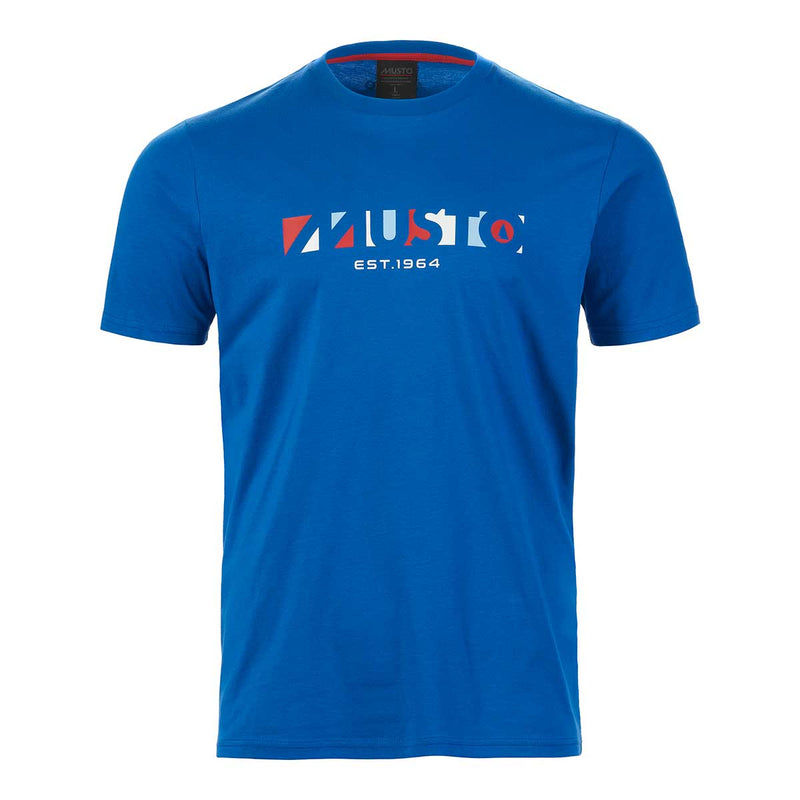 Musto Men's 1964 SS Tee Shirt Aruba Blue
