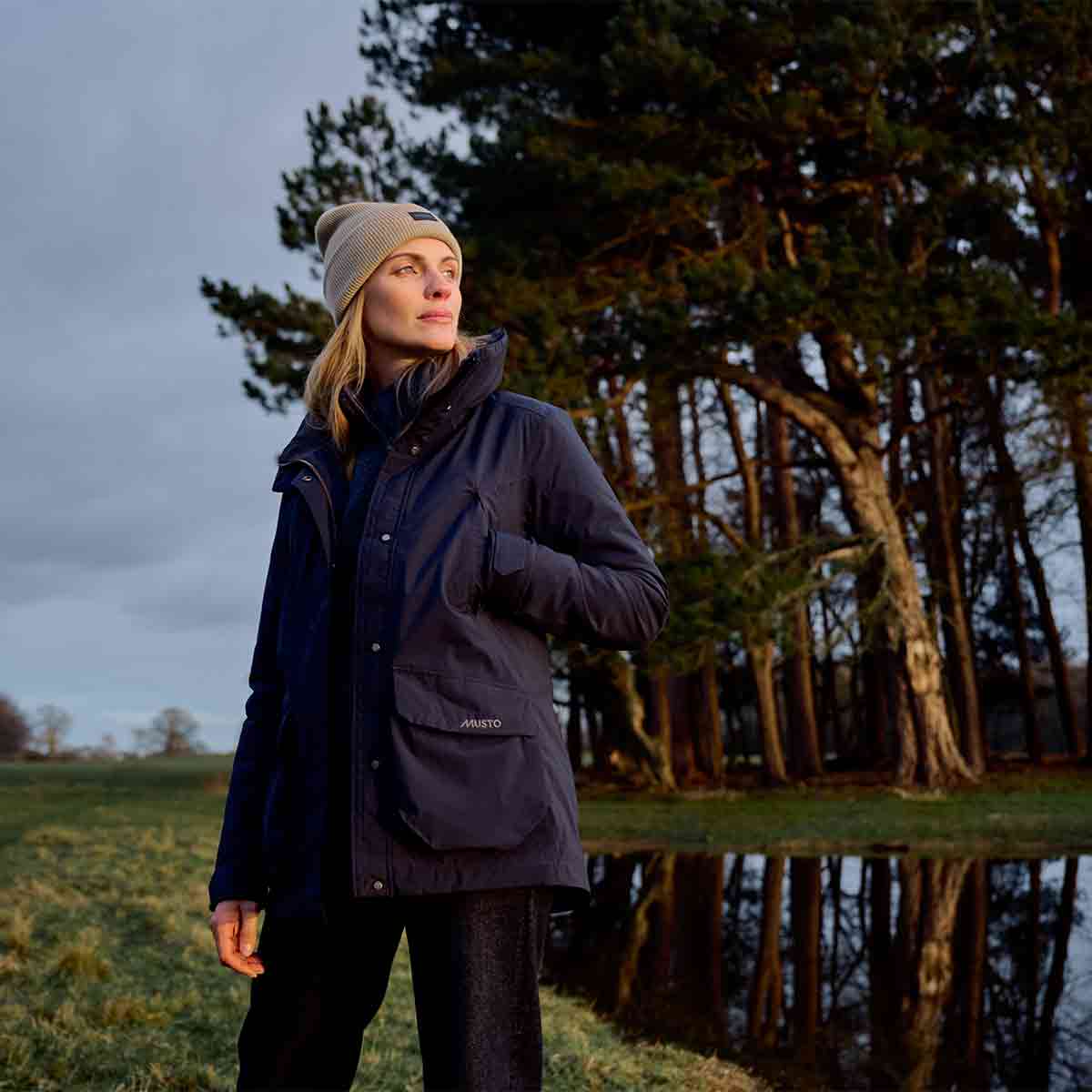 Musto Women's Fenland Stretch Waterproof Jacket - Navy Lifestyle