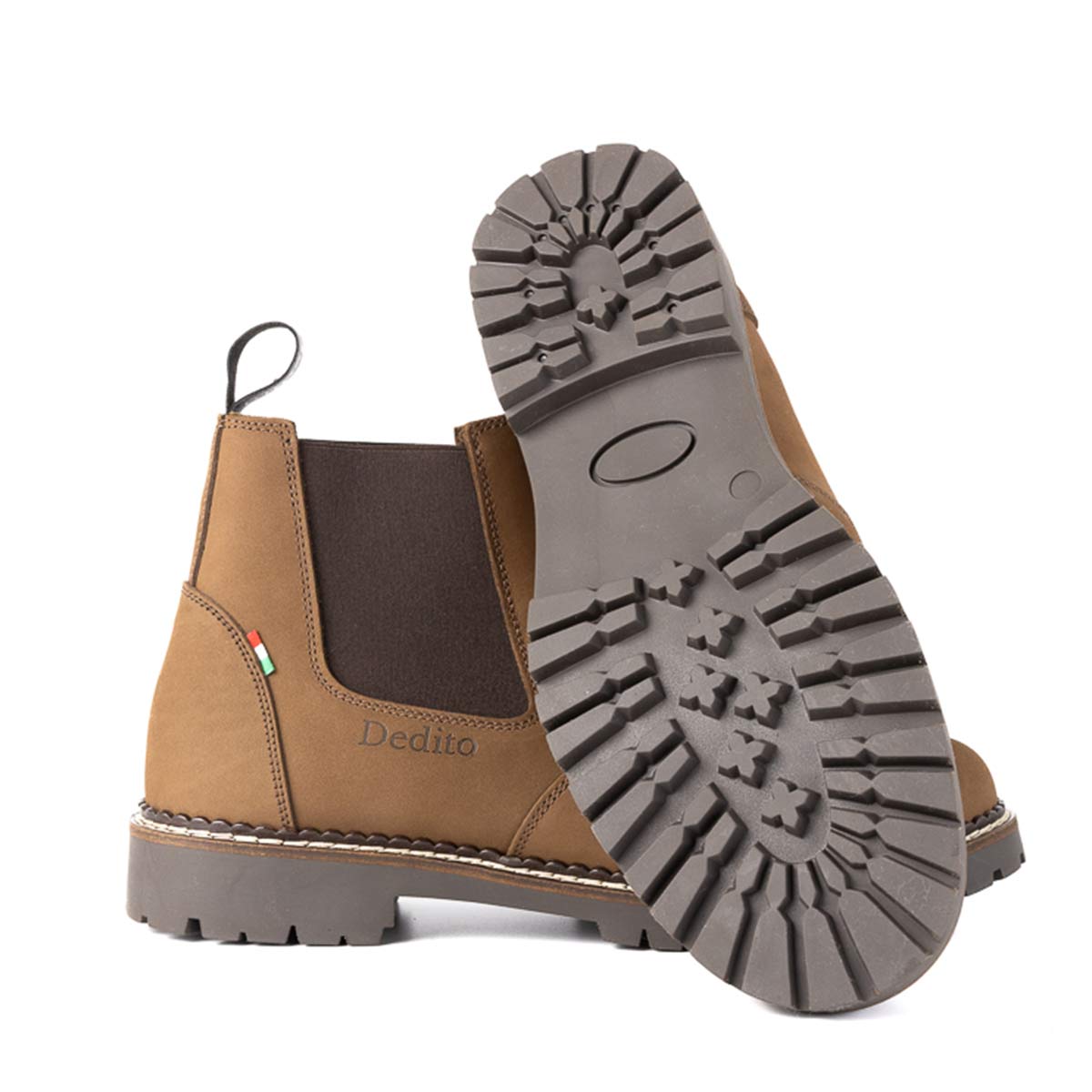 Dedito Omnio Boot - Nubuck Tan - Side and Sole